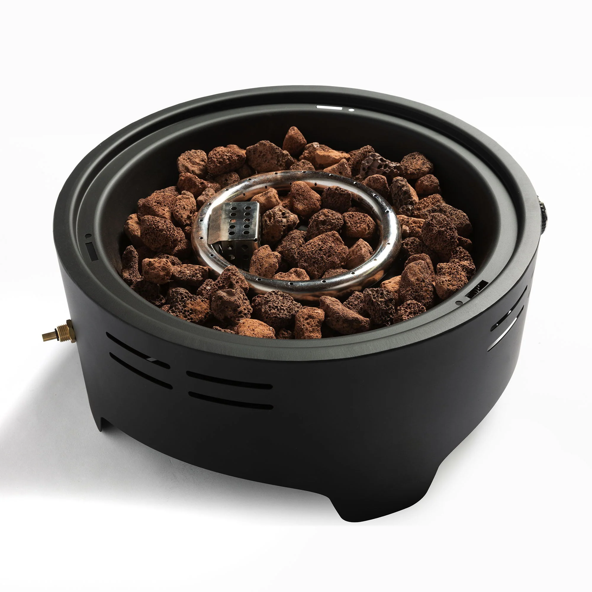 Propane Tabletop Gas Fire Pit, 40000 Btu Round For Outdoor - Black - Image 9