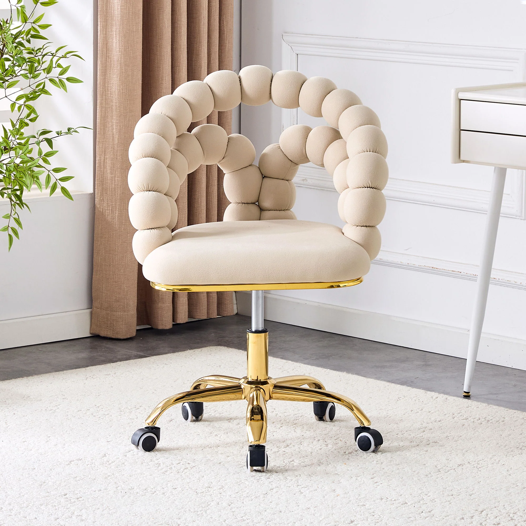 Puffy Bubble, Ball Chain Accent Chair With 5 Claw Casters - Image 6