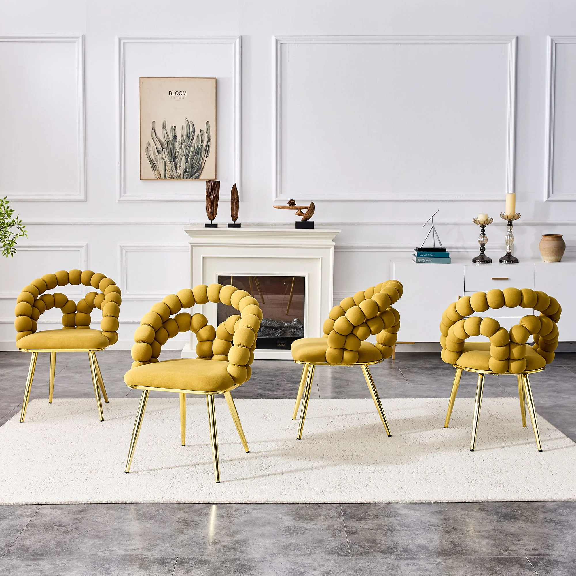 Puffy Bubble, Ball Chain Chairs For Dining Room - Image 8