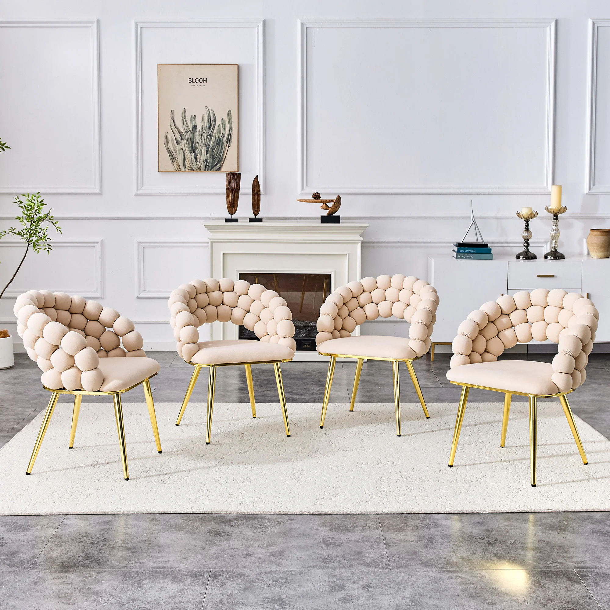 Puffy Bubble, Ball Chain Chairs For Dining Room (Set of 2) - Image 16