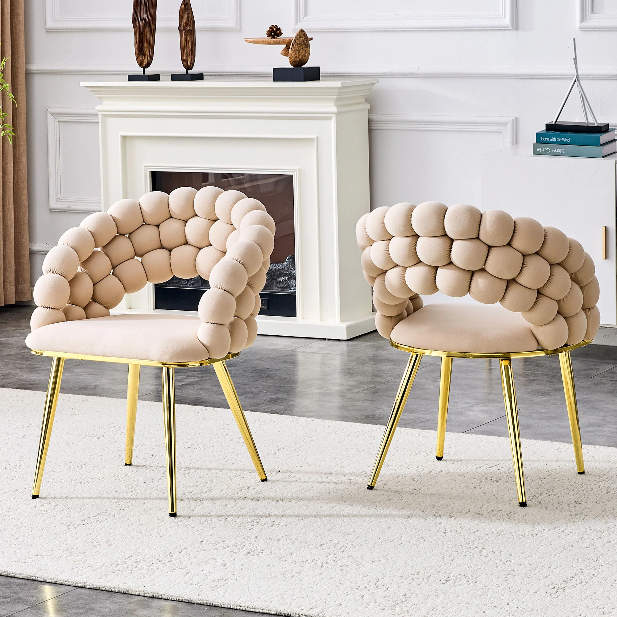 Puffy Bubble, Ball Chain Chairs For Dining Room (Set of 2) - Image 18