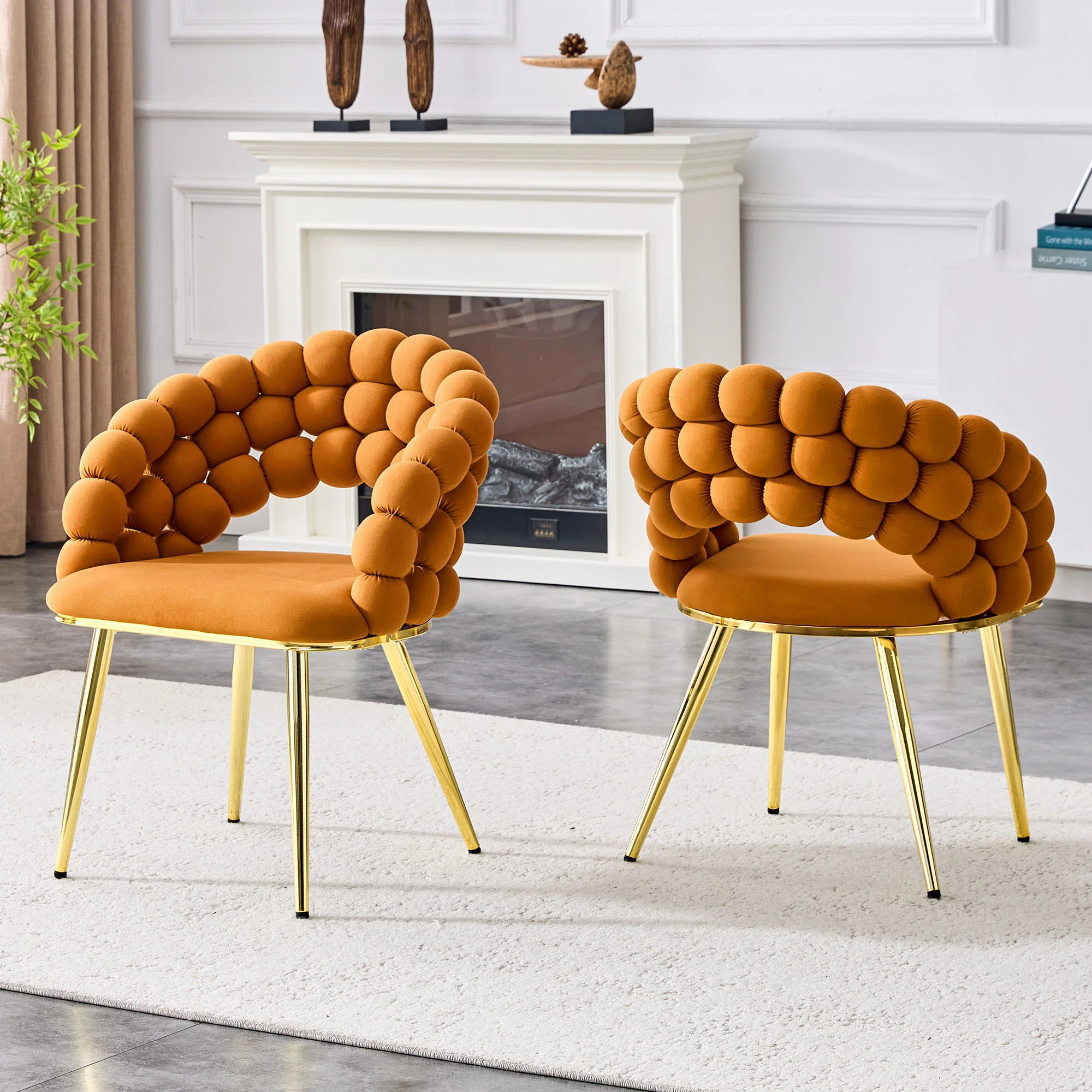 Puffy Bubble, Ball Chain Chairs For Dining Room (Set of 2) - Image 26
