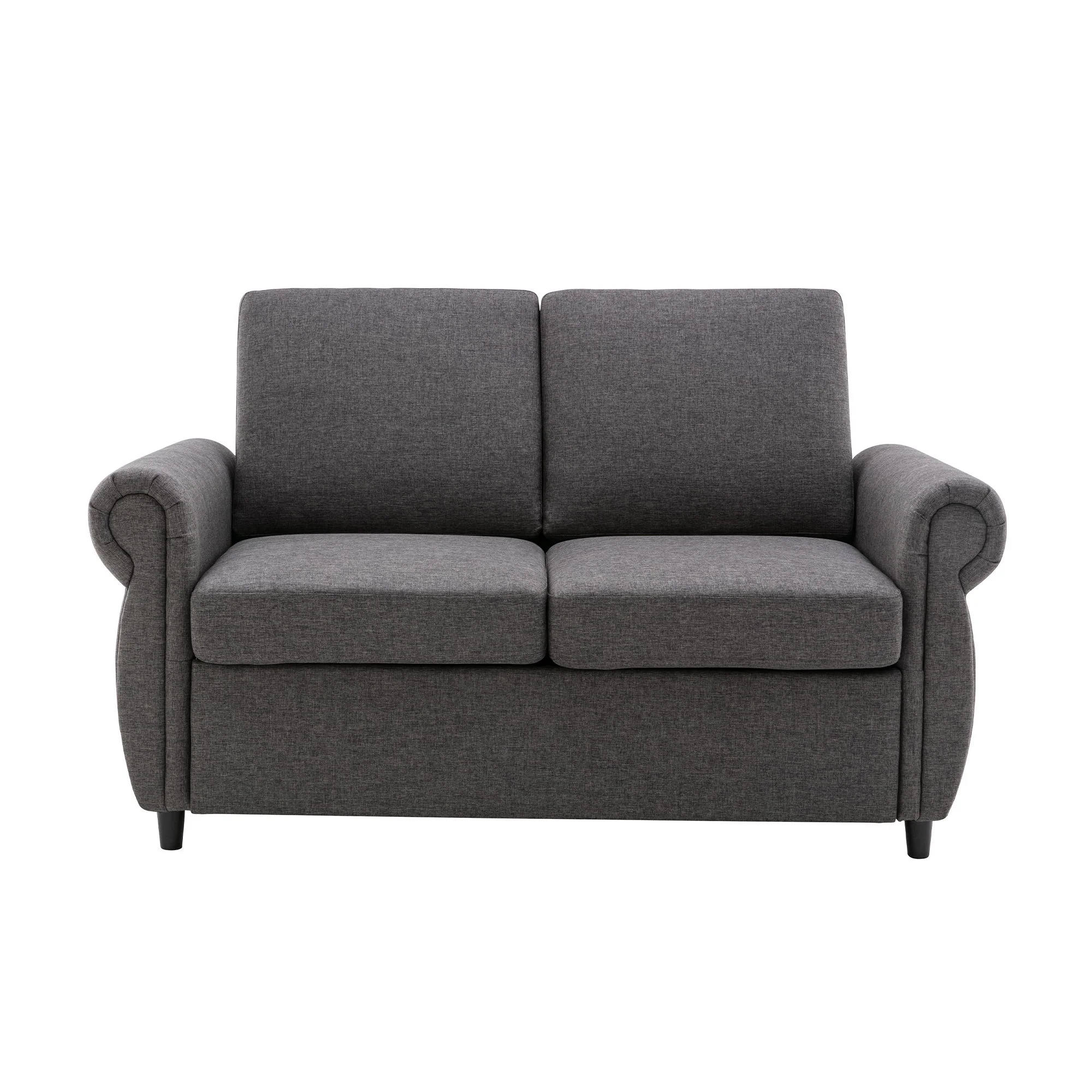 Pull Out Sofa Bed Loveseat Sleeper With Twin Size Memory Mattress With Two USB Ports For Living Room Spaces - Image 13