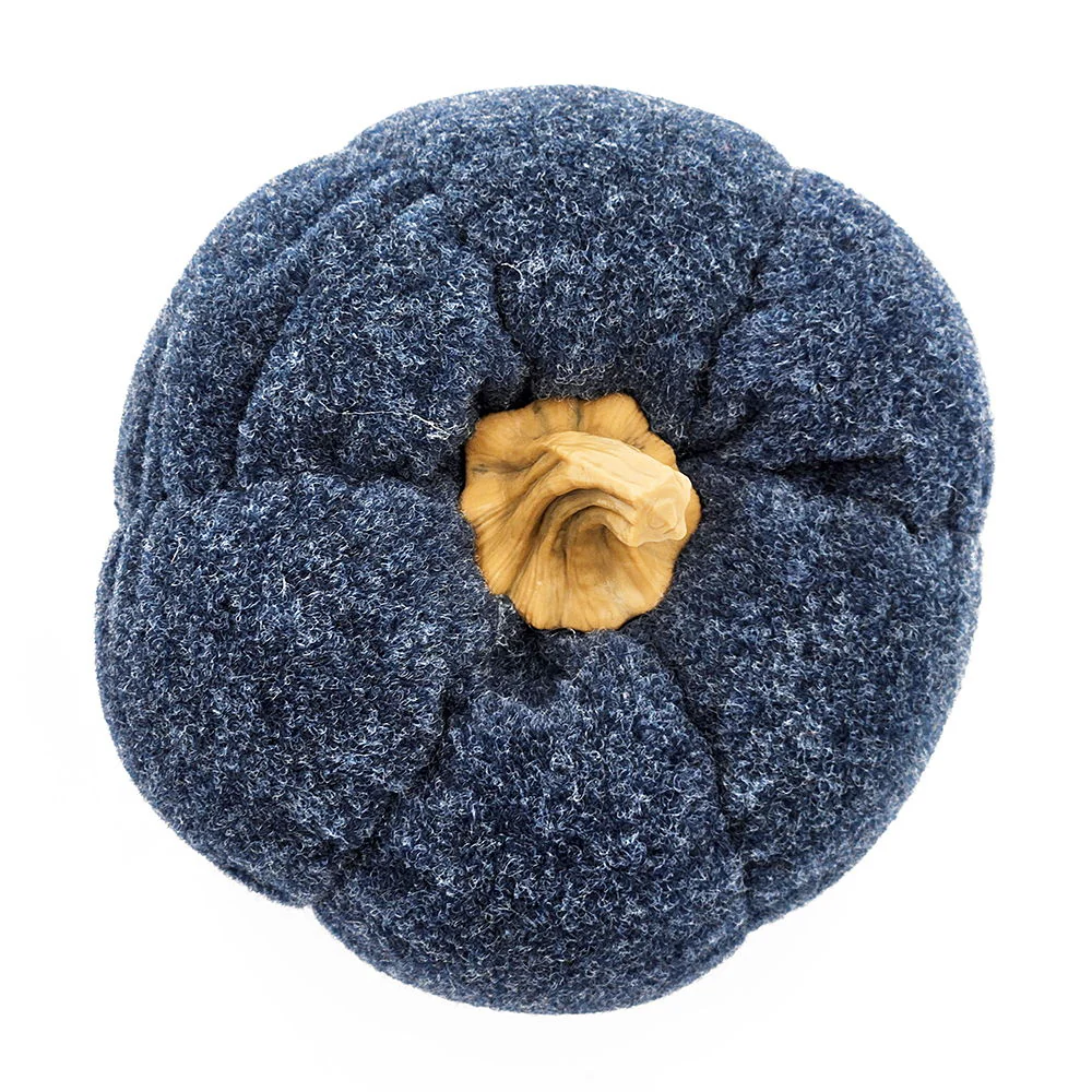Pumpkin Ornament Decor For Holiday Harvest Festival Fall Festival & Thanksgiving (Set of 3) - Blue - Image 4