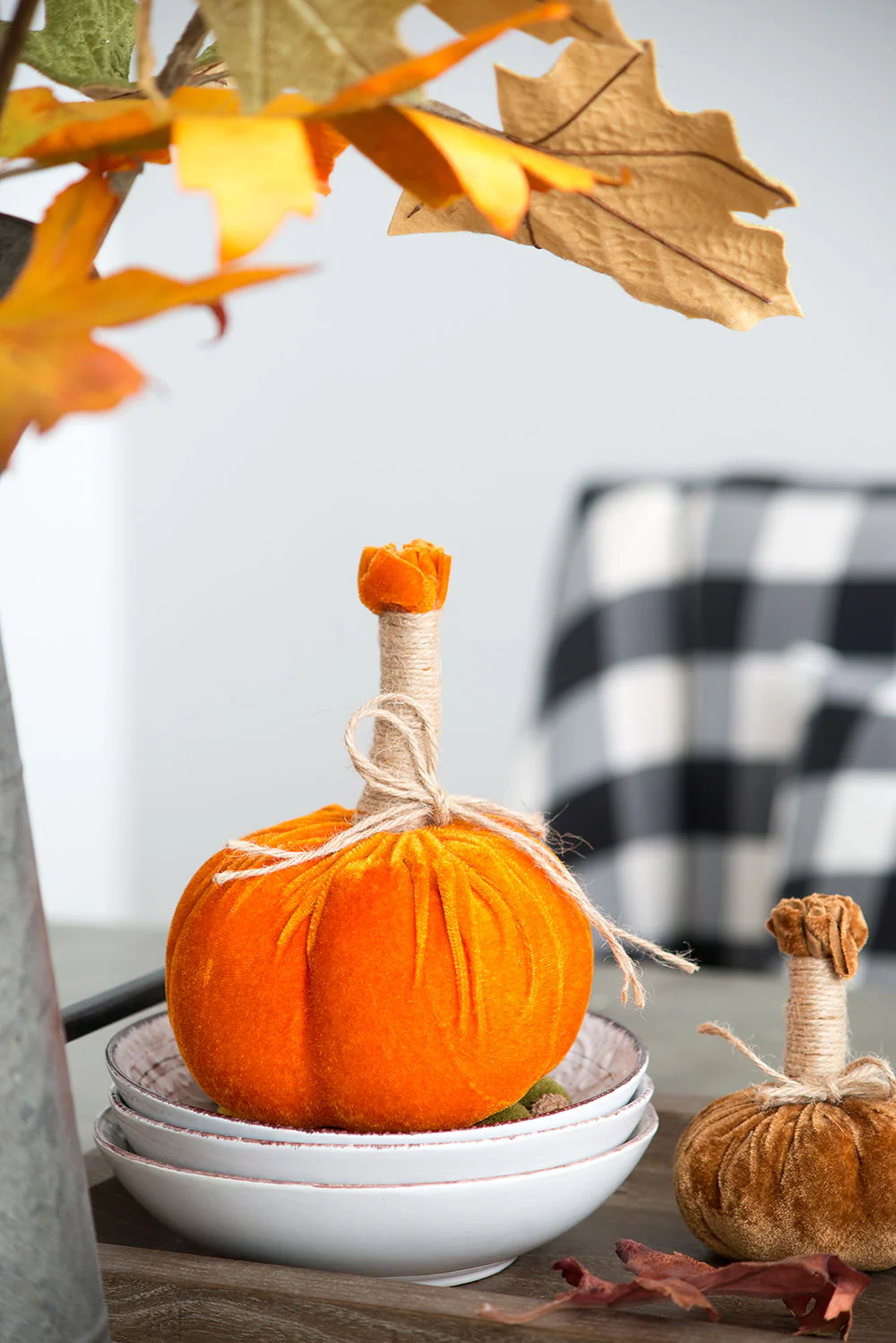 Pumpkin Ornament For Holiday Harvest Festival Fall Festival & Thanksgiving (Set of 6) - Image 8