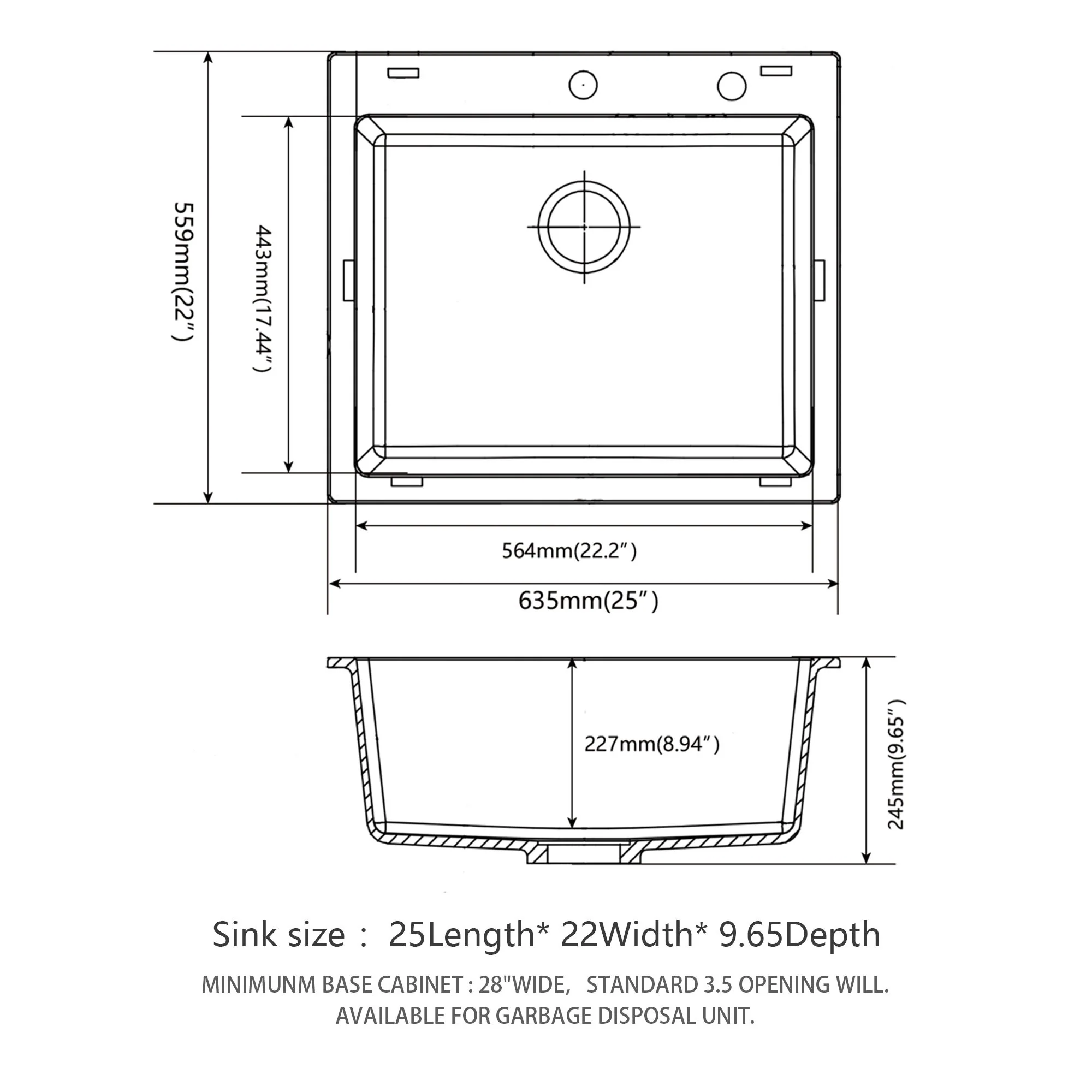 Quartz Kitchen Sink, Granite Composite, Drop In Sink With Durable Design - Image 11