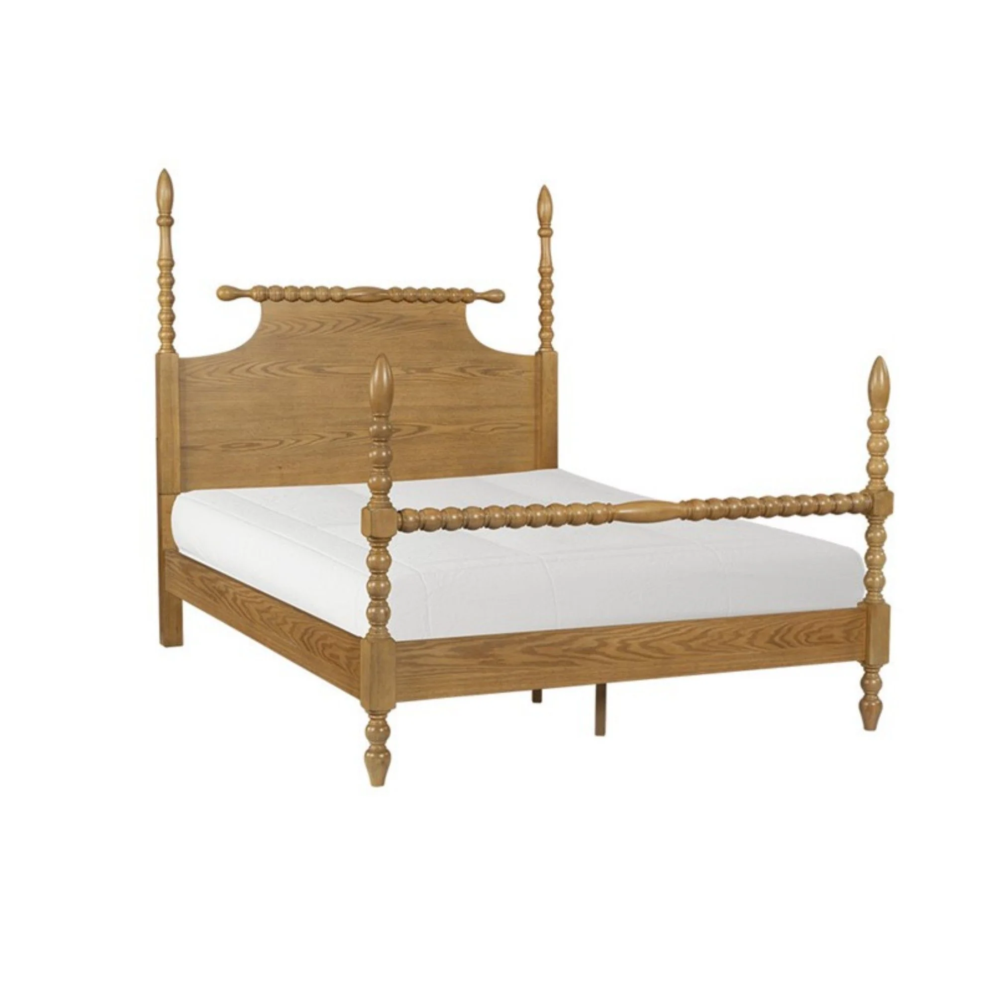 Queen Bed Turned Legs - Natural - Image 9