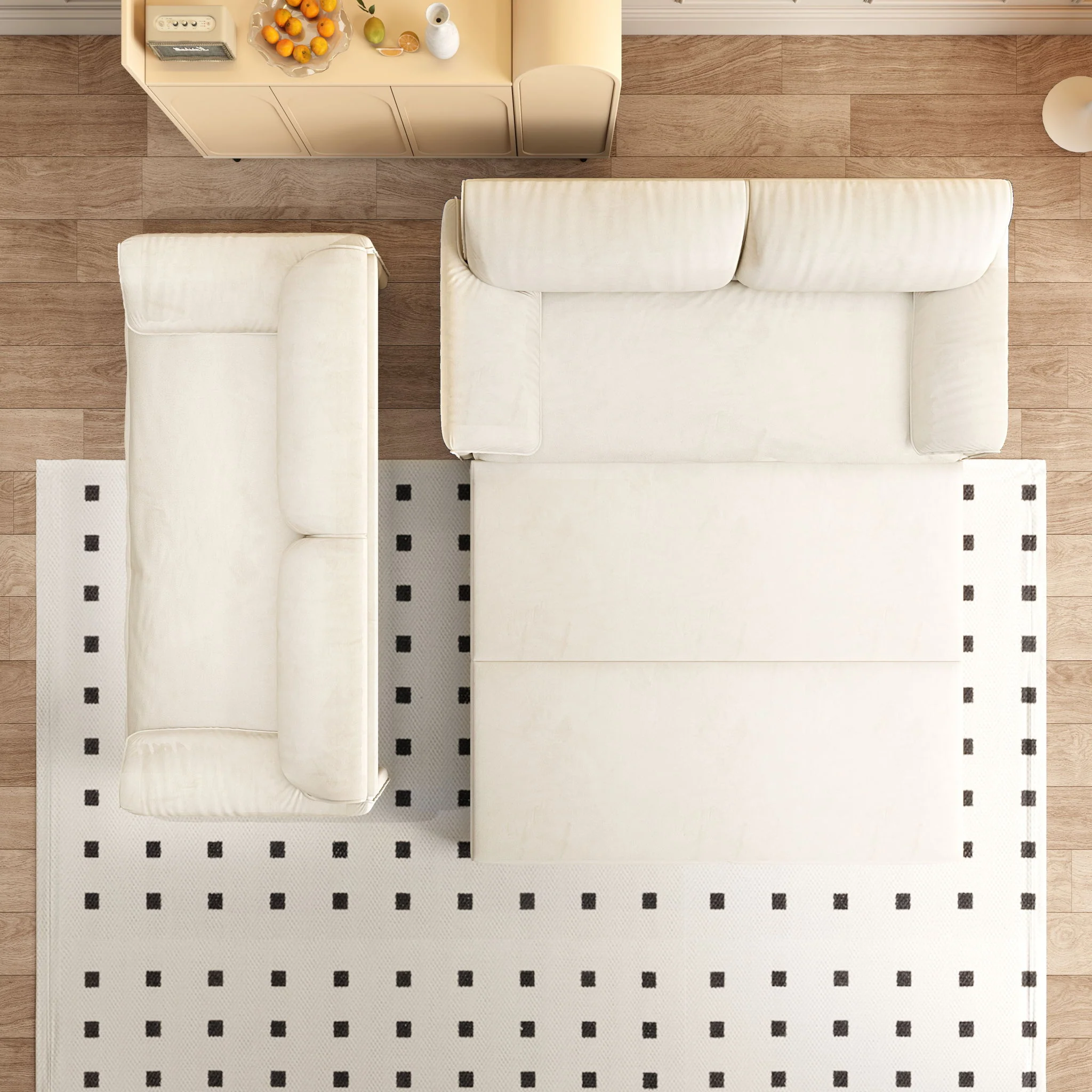Queen Pull Out Sofa Bed With Side Storage - Image 34