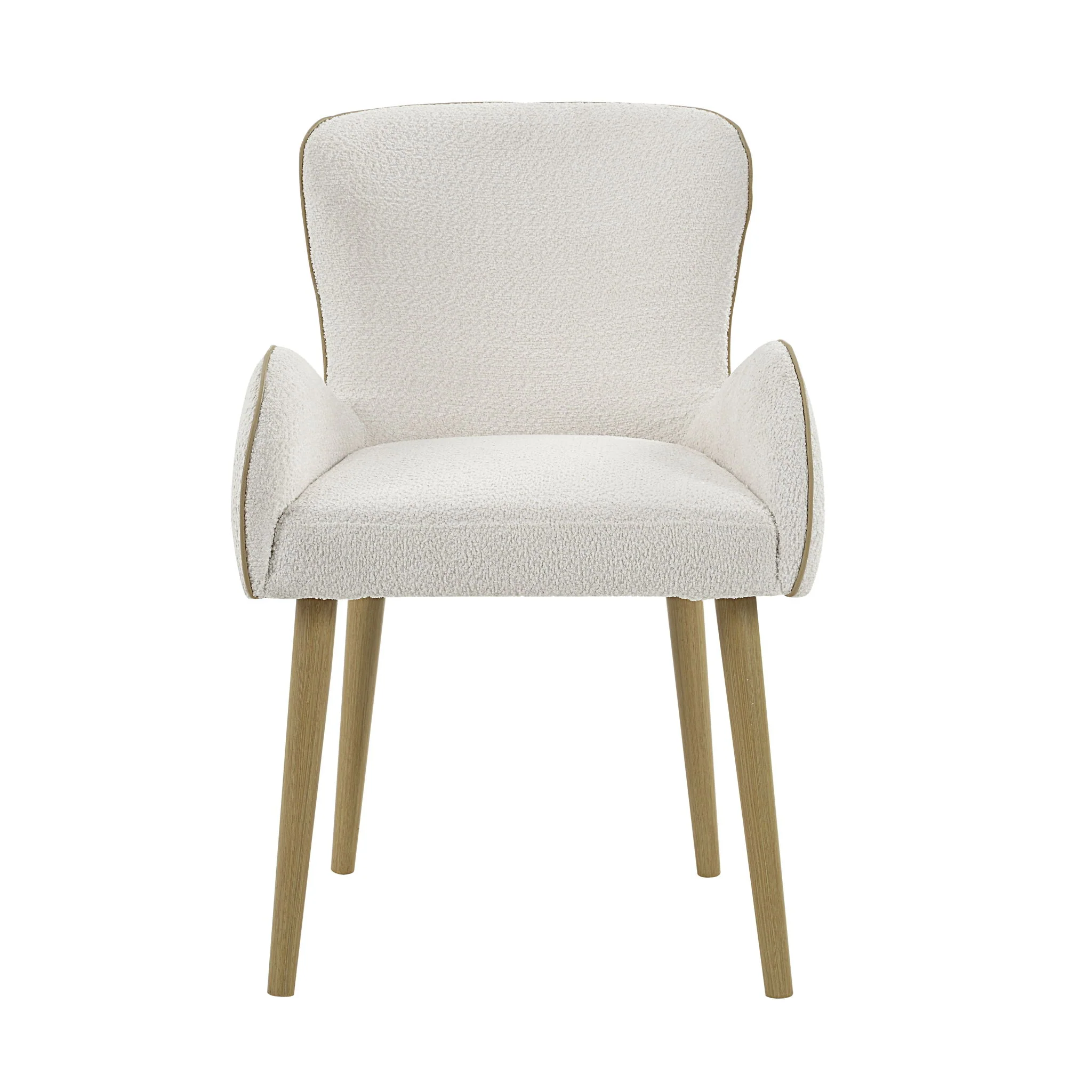 Qwin - Boucle Side Chair (Set of 2) - Beige - Image 4