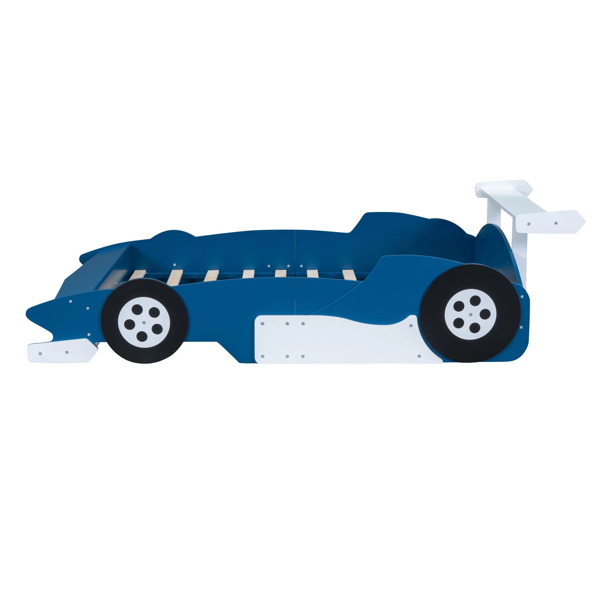 Race Car-Shaped Platform Bed With Wheels - Image 4