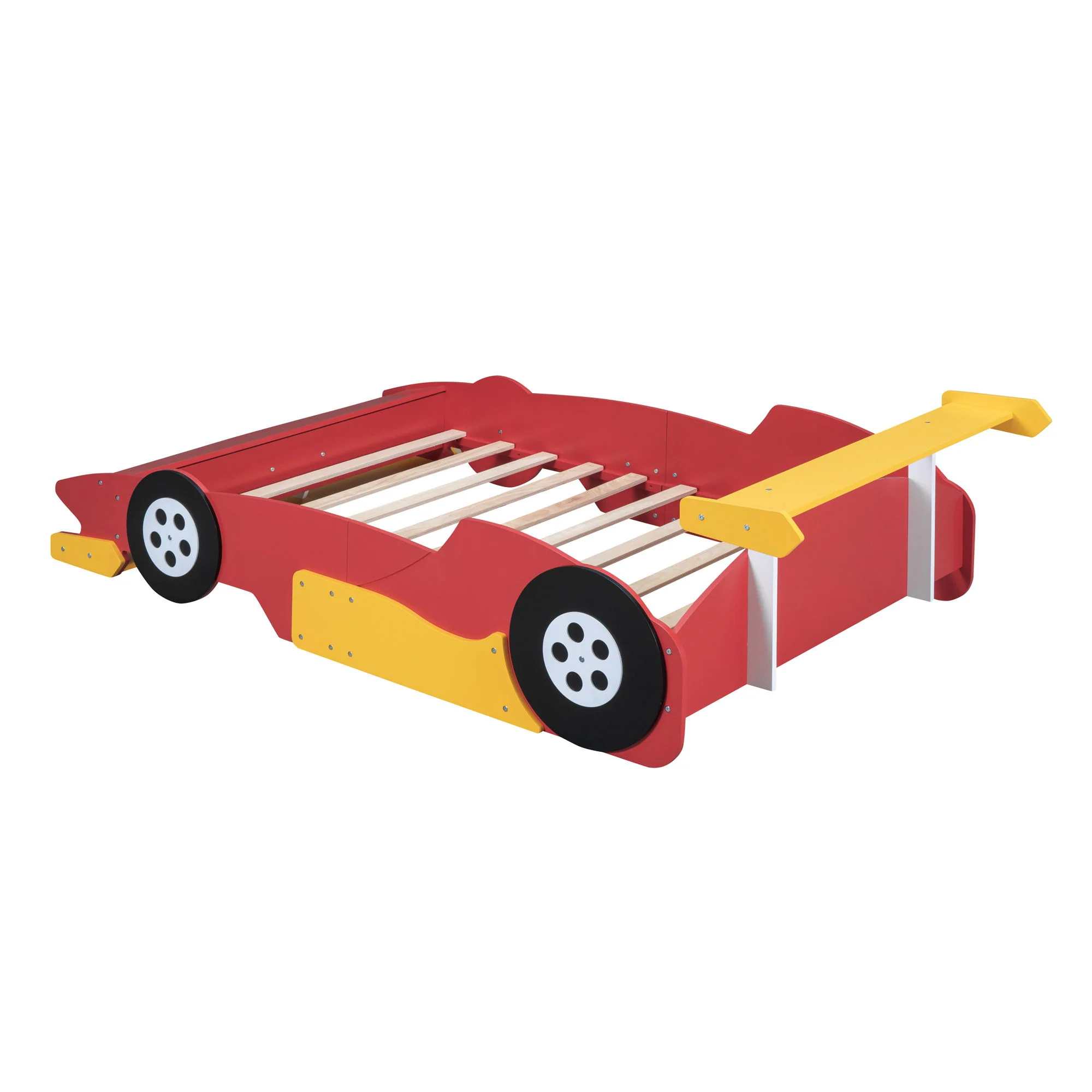 Race Car-Shaped Platform Bed With Wheels - Image 5