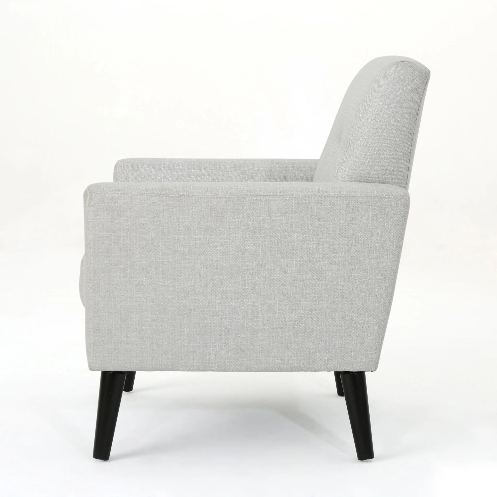 Radiantize - Upholstered Fabric Club Chair With Square-Off Back And Button Tufted - Image 8