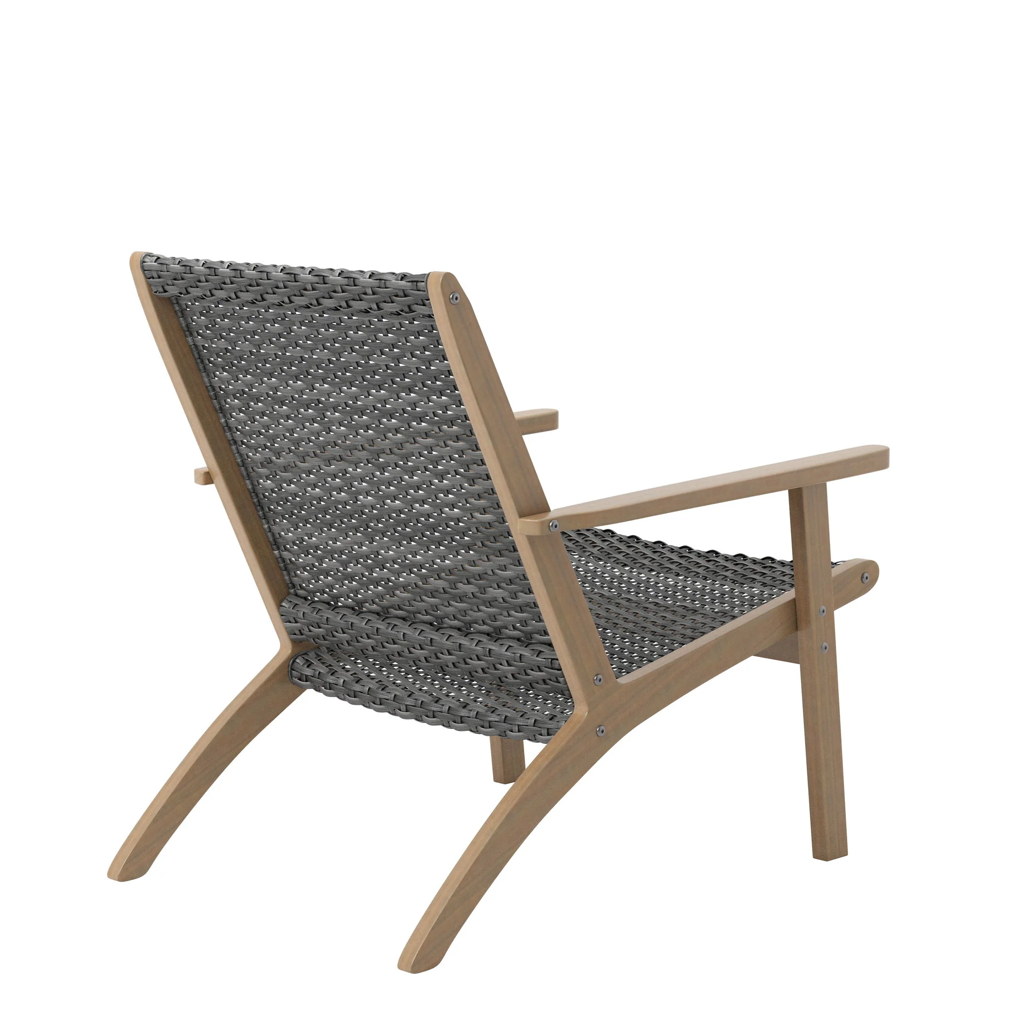 Radius - 3 Piece Outdoor (2 Chairs & End Table) - Gray - Image 3