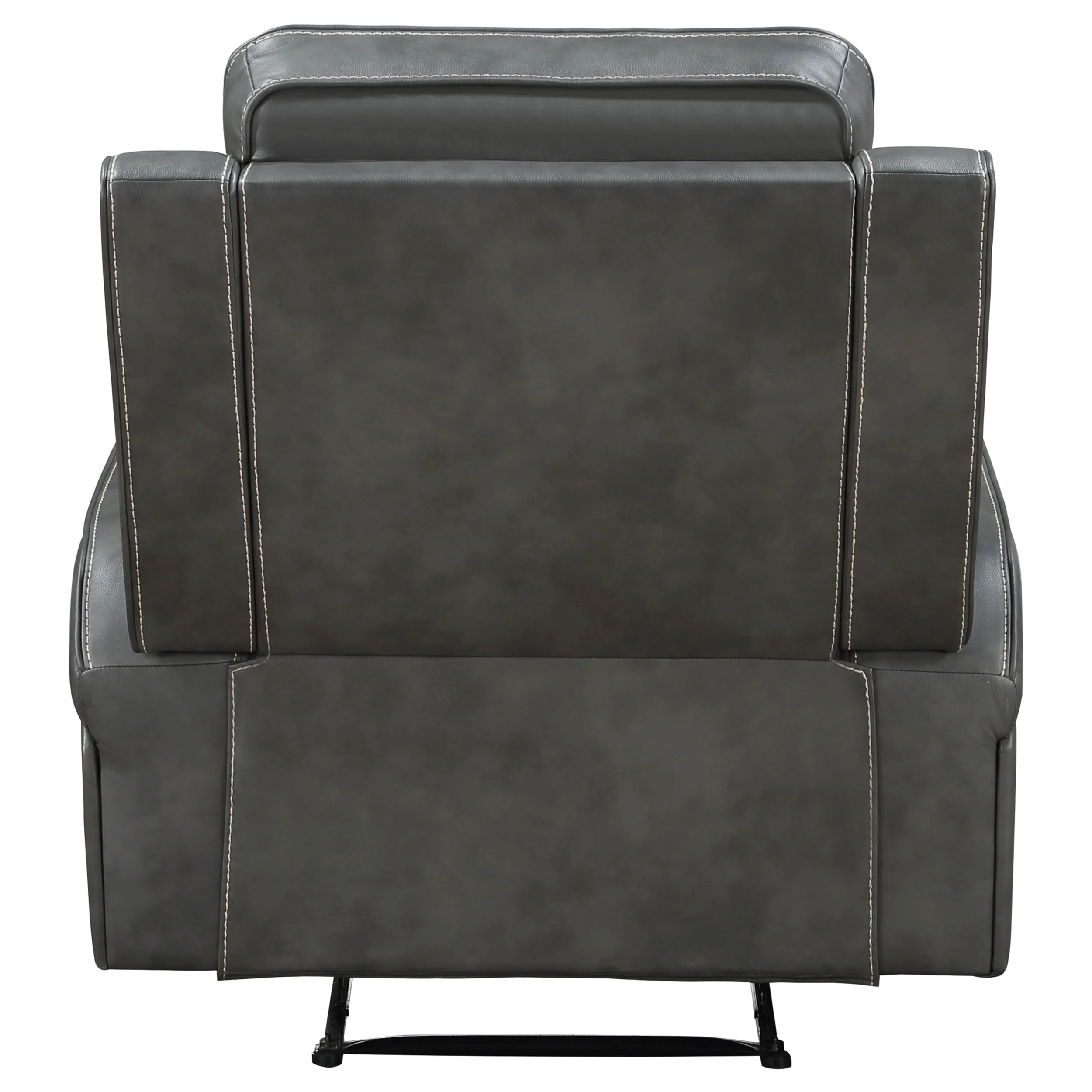 Raelynn Upholstered Track Arm Recliner Grey - Image 7