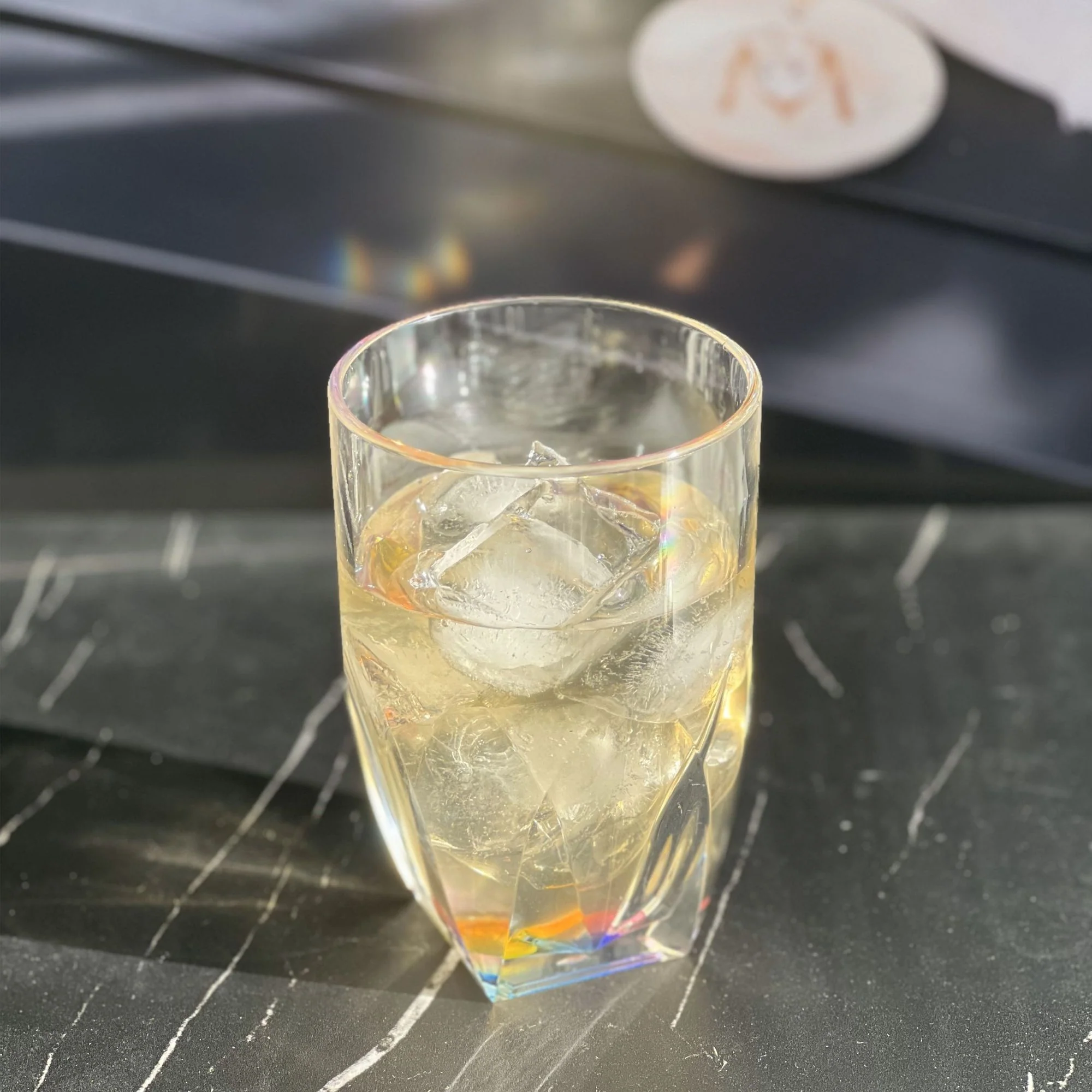 Rainbow Diamond Acrylic Glasses Drinking (Set of 4) Hi Ball 17Oz, Bpa Free Plastic Cocktail Glasses - Clear - Image 7