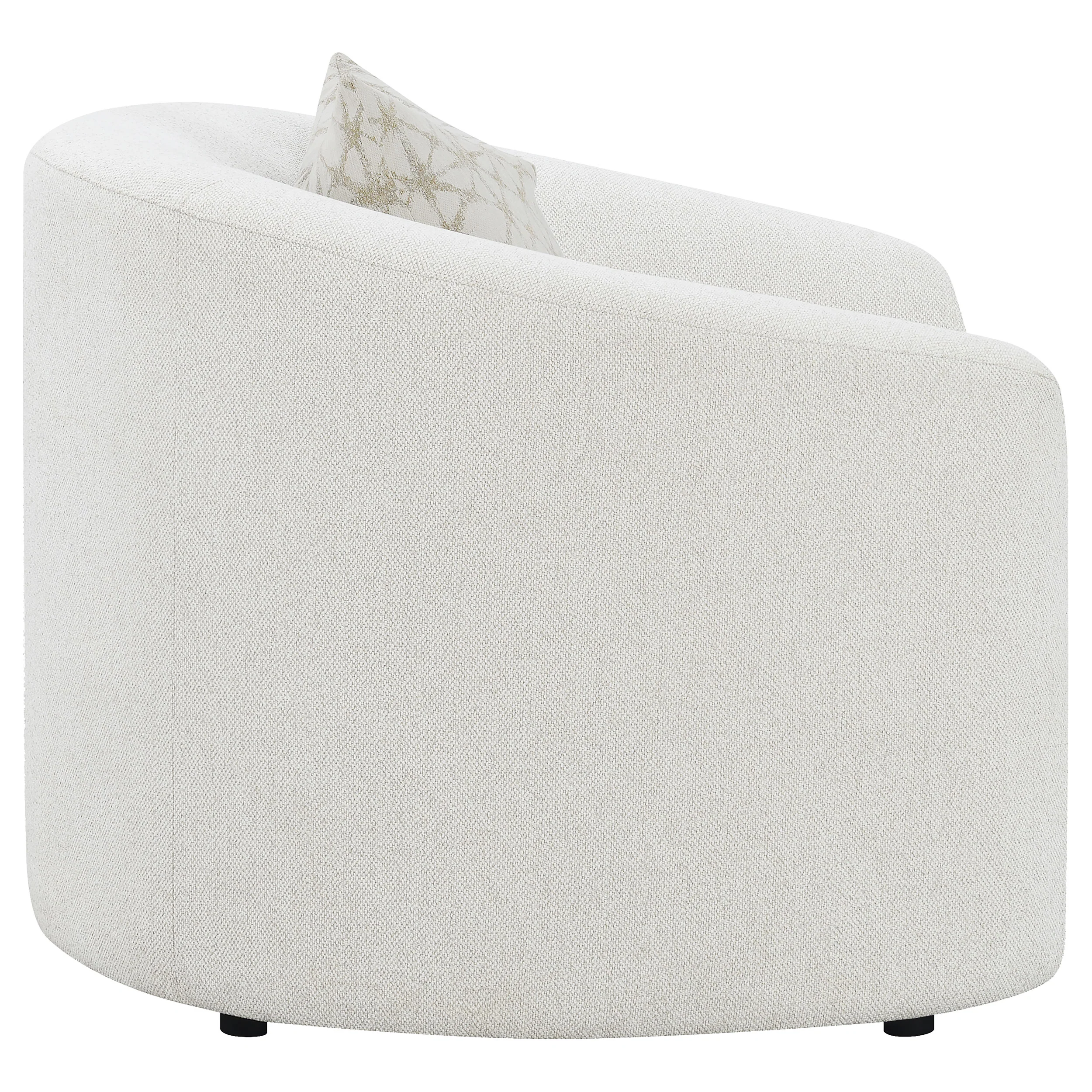 Rainn Boucle Upholstered Sloped Arm Accent Chair - Image 8