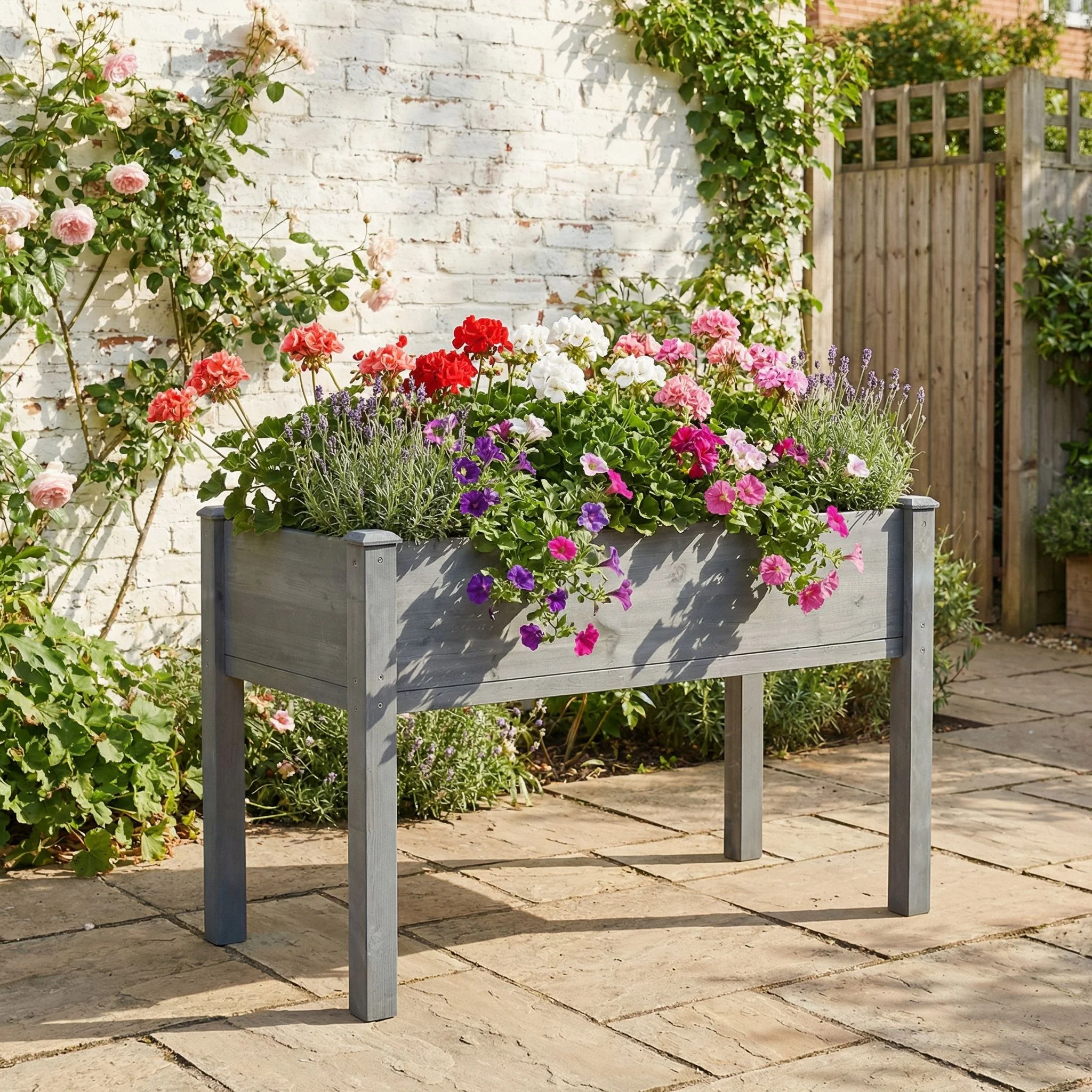Raised Garden Bed With Legs, Elevated Planter Box For Outdoor Plants - Image 13