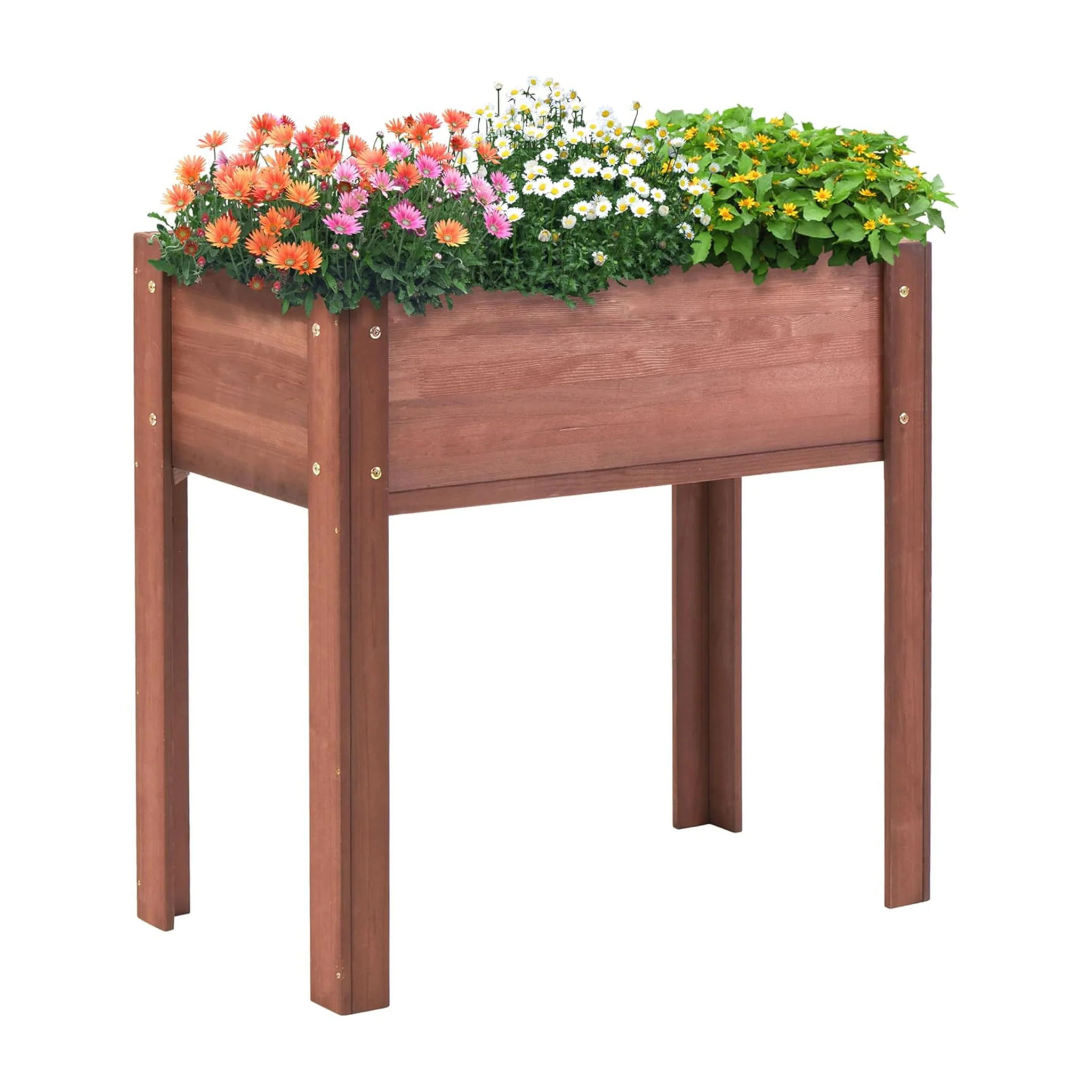 Raised Garden Bed With Legs, Elevated Planter Box For Outdoor Plants - Image 4