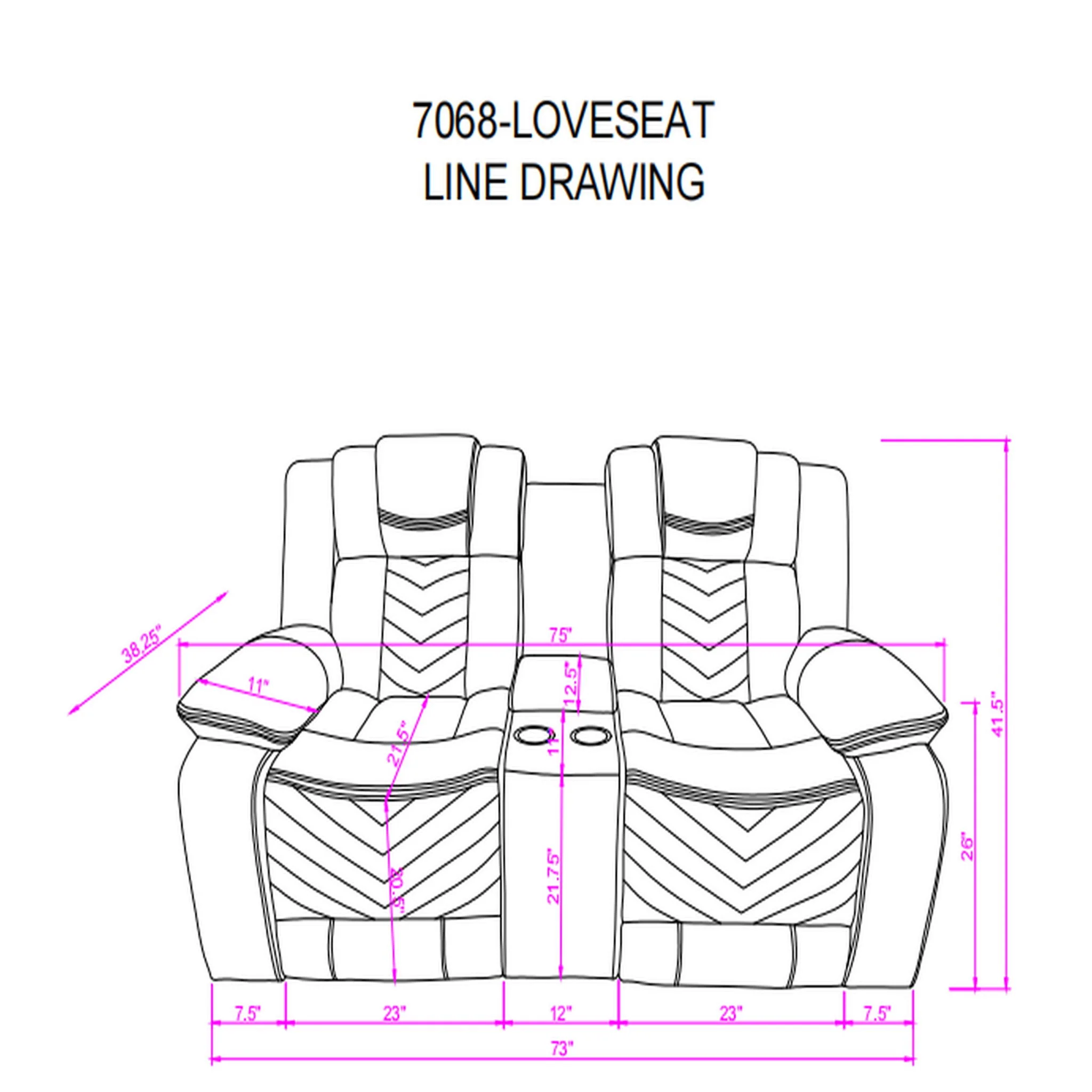 Raize - Power Living Room Set With Storage Console And Cup Holders - Image 10