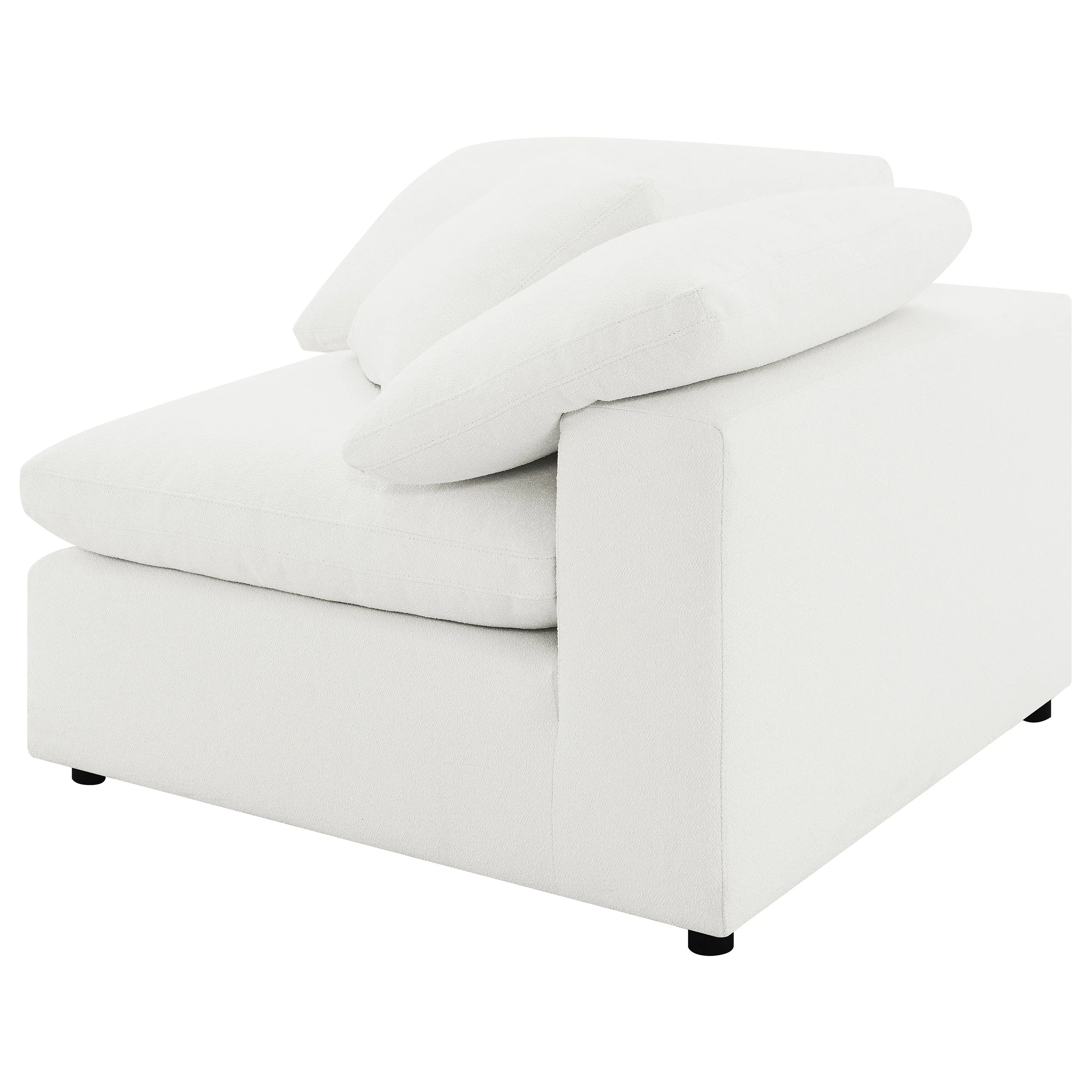 Raleigh Boucle Corner Chair in Ivory - Image 6