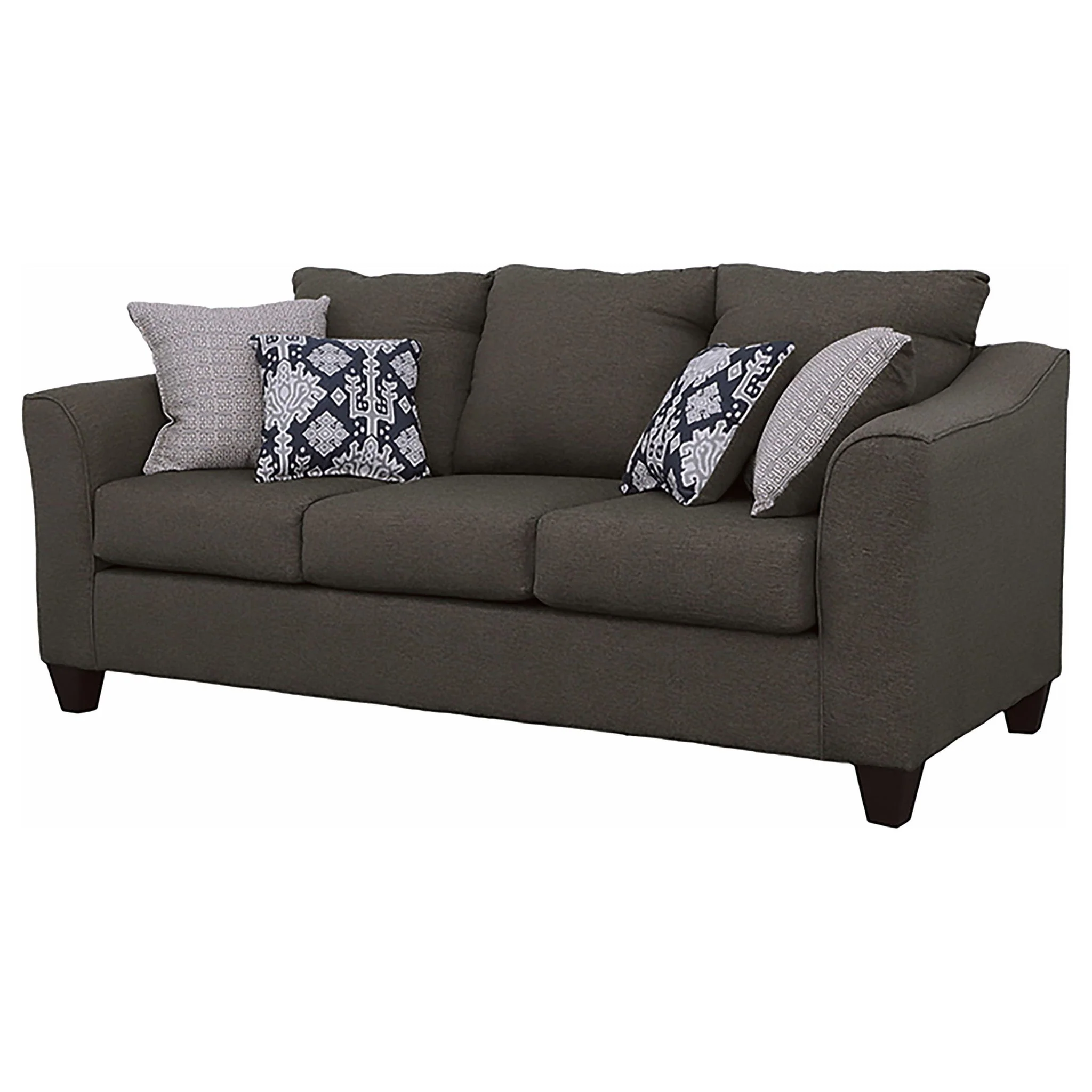 Ralston - Sofa With Accent Pillows - Gray - Image 3