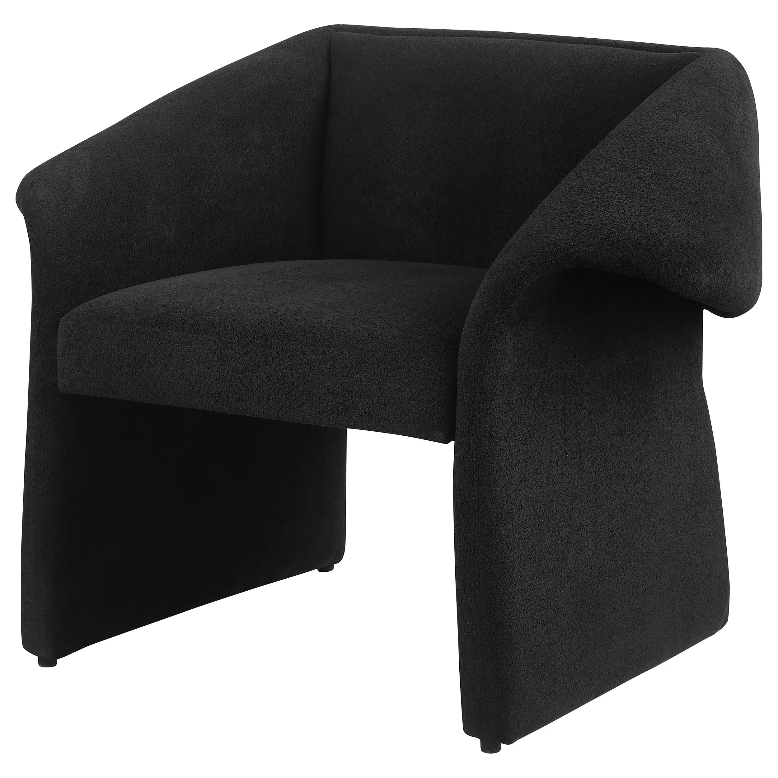 Ramsey Upholstered Sloped Arm Accent Chair - Black - Image 5