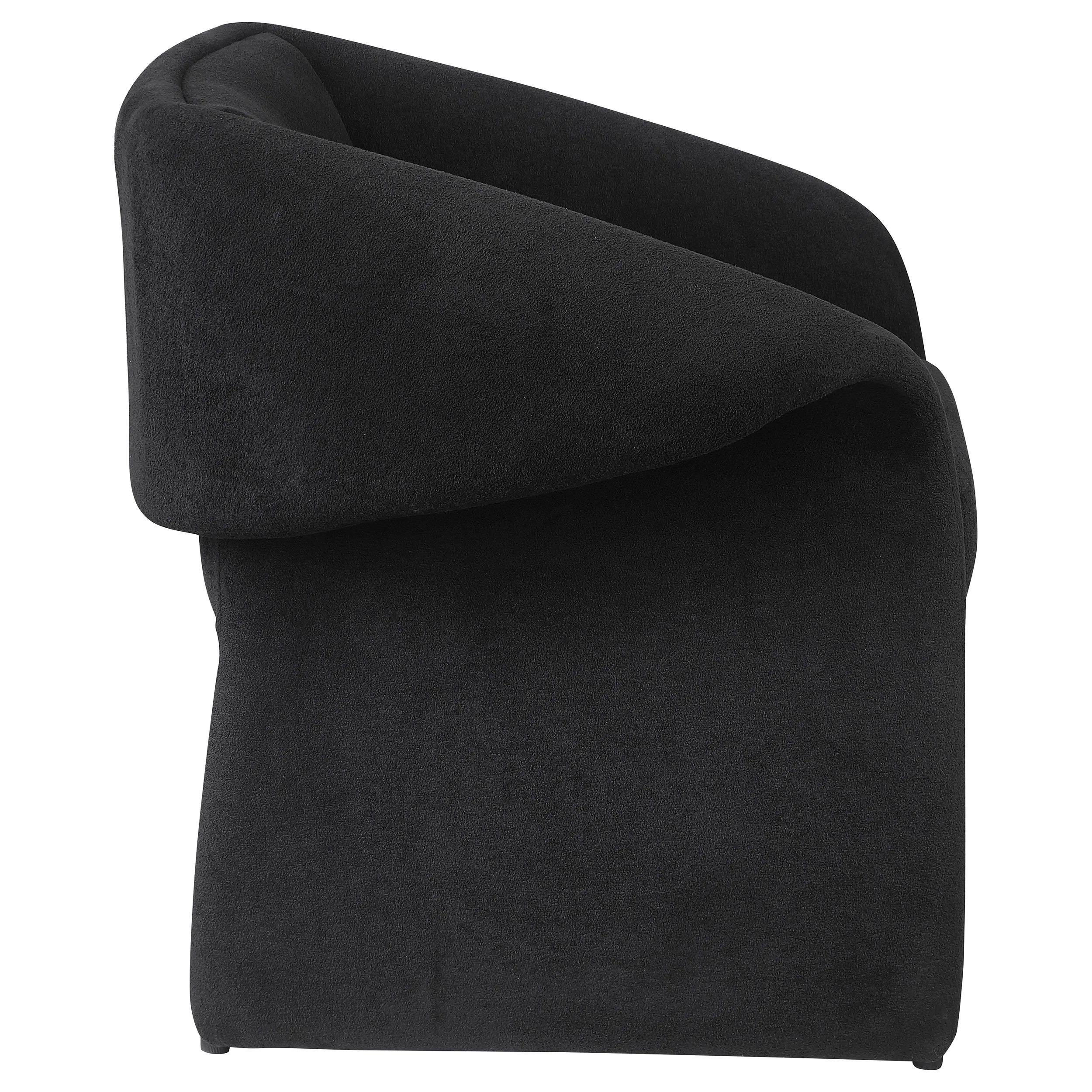 Ramsey Upholstered Sloped Arm Accent Chair - Black - Image 7