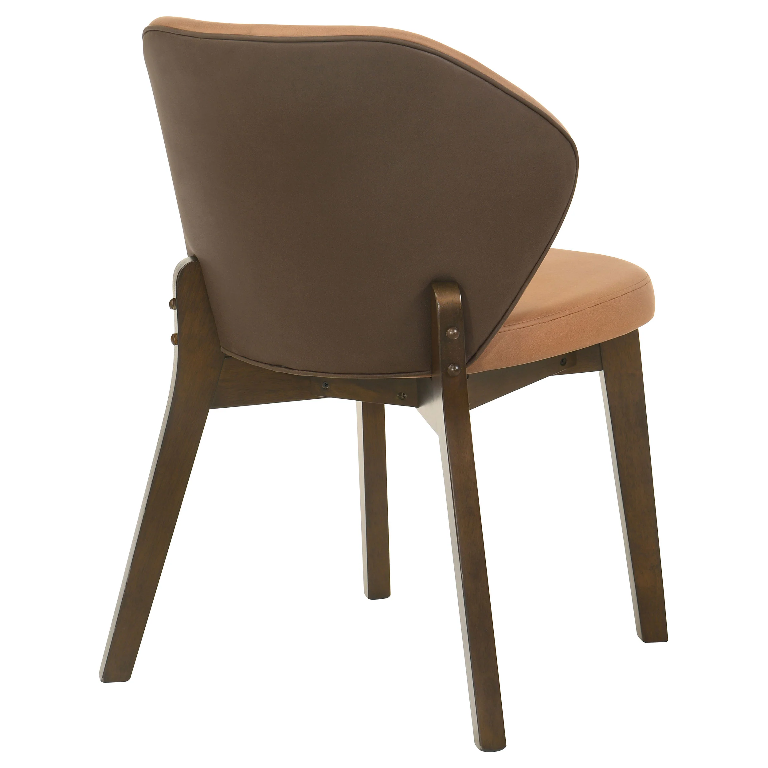 Randolph Dining Side Chair Butterscotch and Brown Set of 2 - Image 7