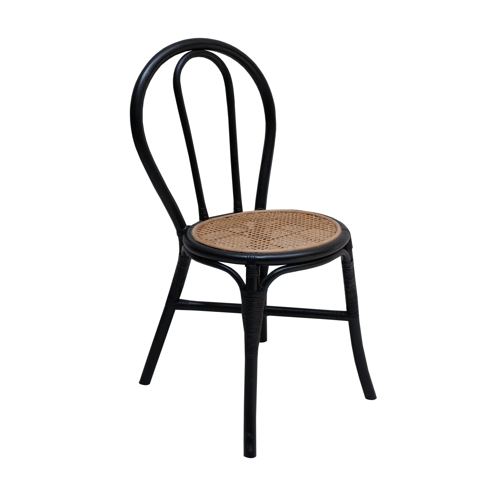 Rattan Dining Chair (Set of 2) - Black Multi - Image 9