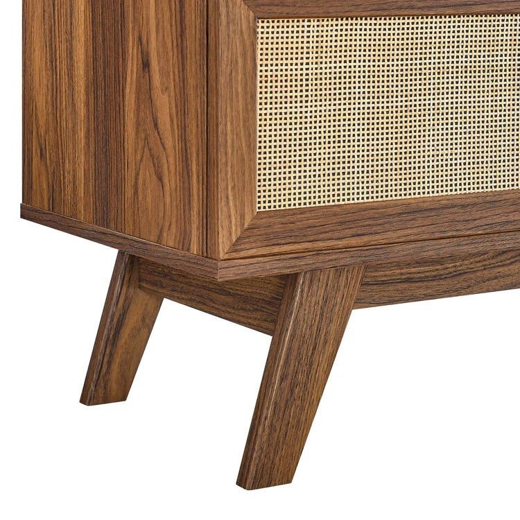 Rattan Sliding Door TV Stand 47 Inch - Image 19