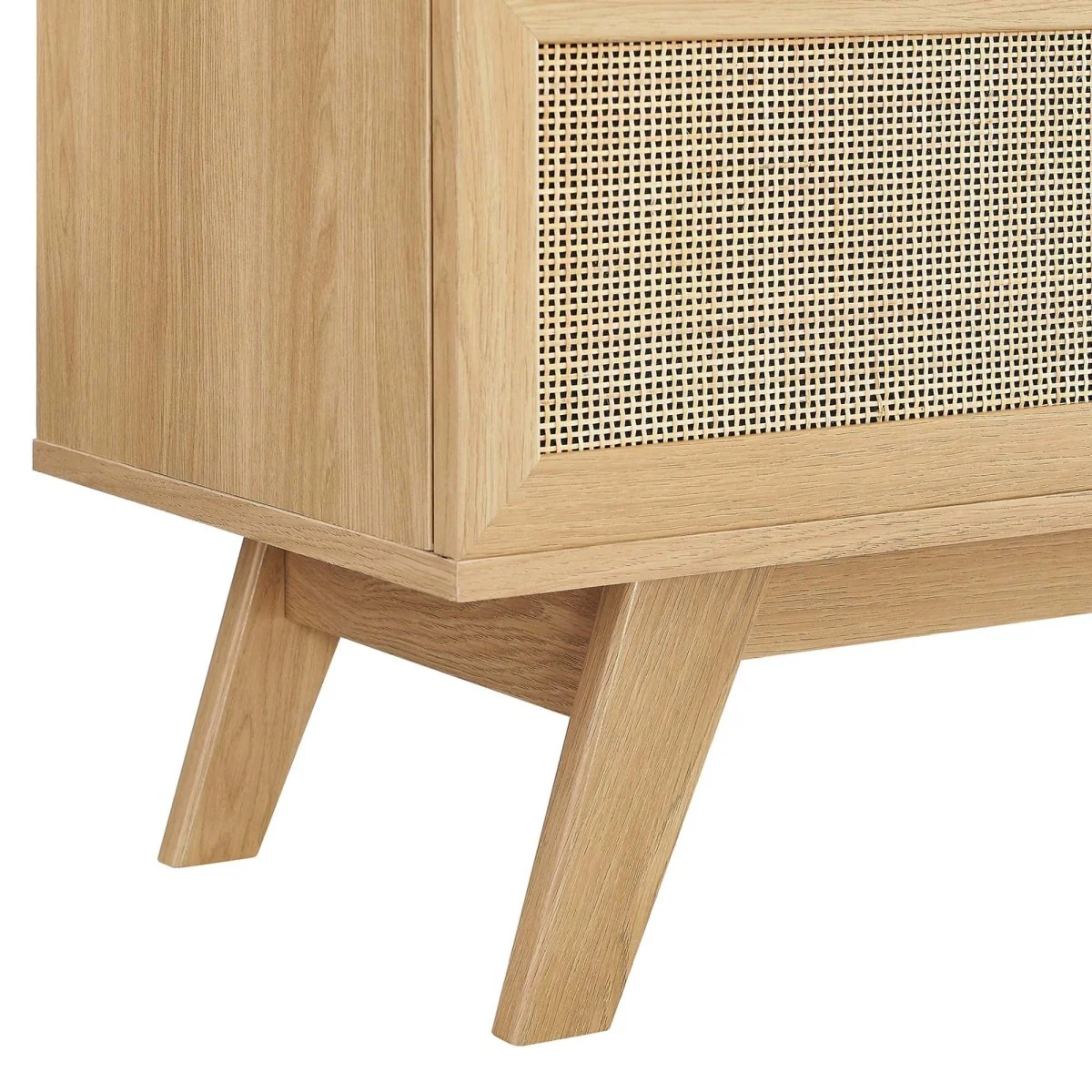 Rattan Sliding Door TV Stand 47 Inch - Image 6