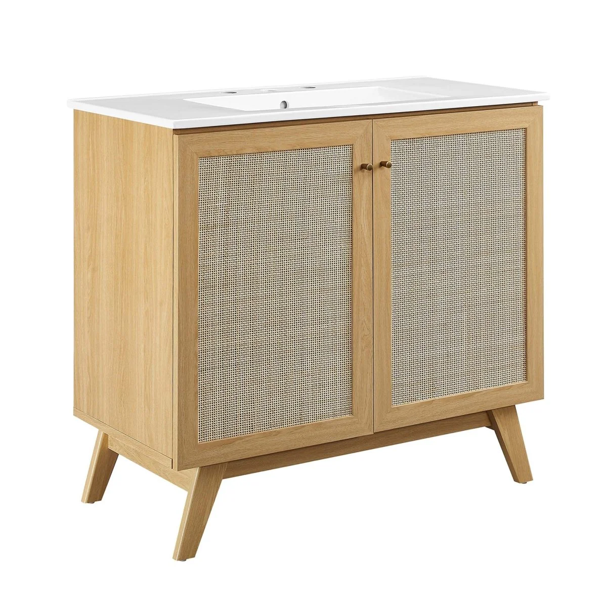 Rattan Weave Bathroom Vanity with Sink — Stylish Woven Vanity for Modern Bathrooms - Image 108