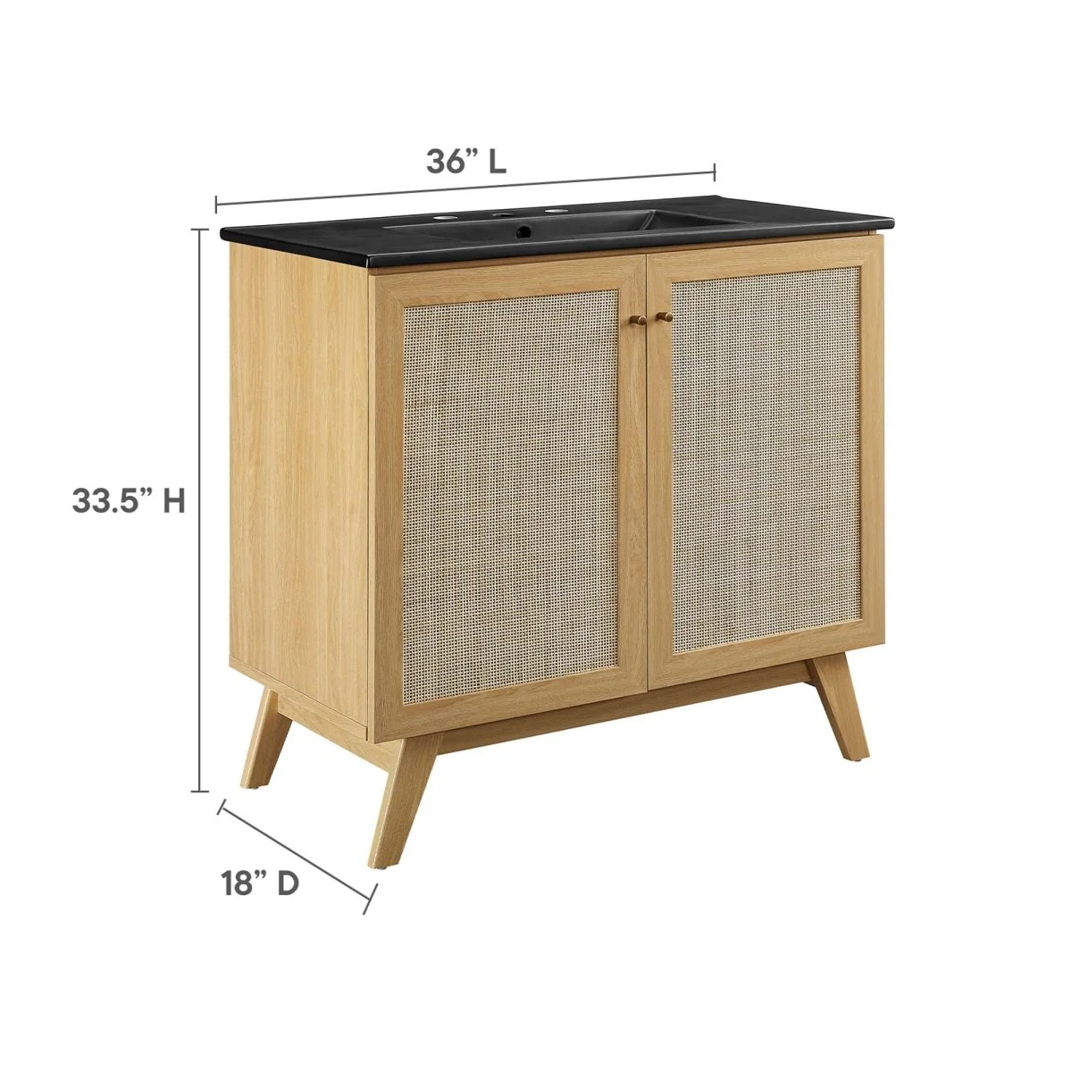 Rattan Weave Bathroom Vanity with Sink — Stylish Woven Vanity for Modern Bathrooms - Image 158