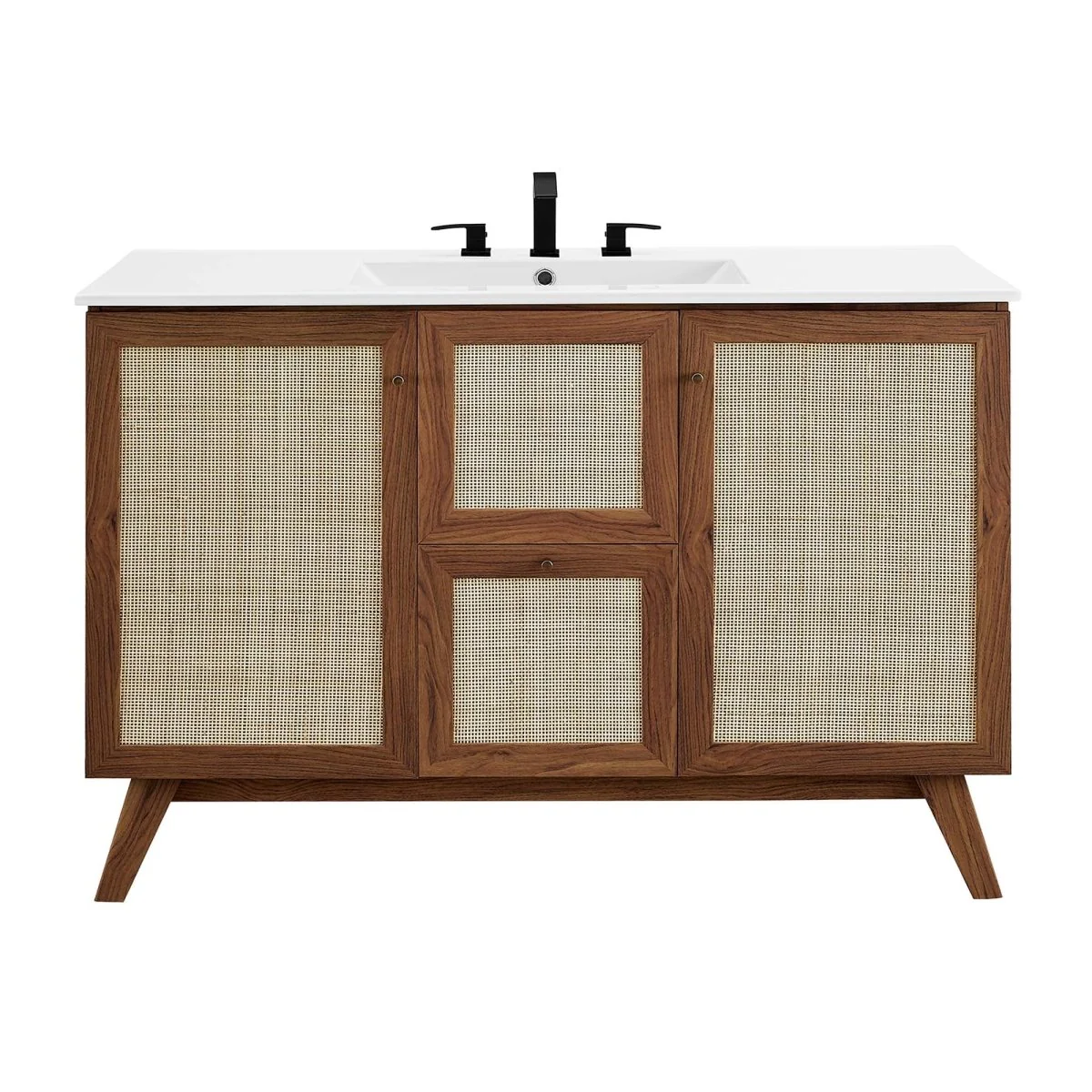 Rattan Weave Bathroom Vanity with Sink — Stylish Woven Vanity for Modern Bathrooms - Image 182