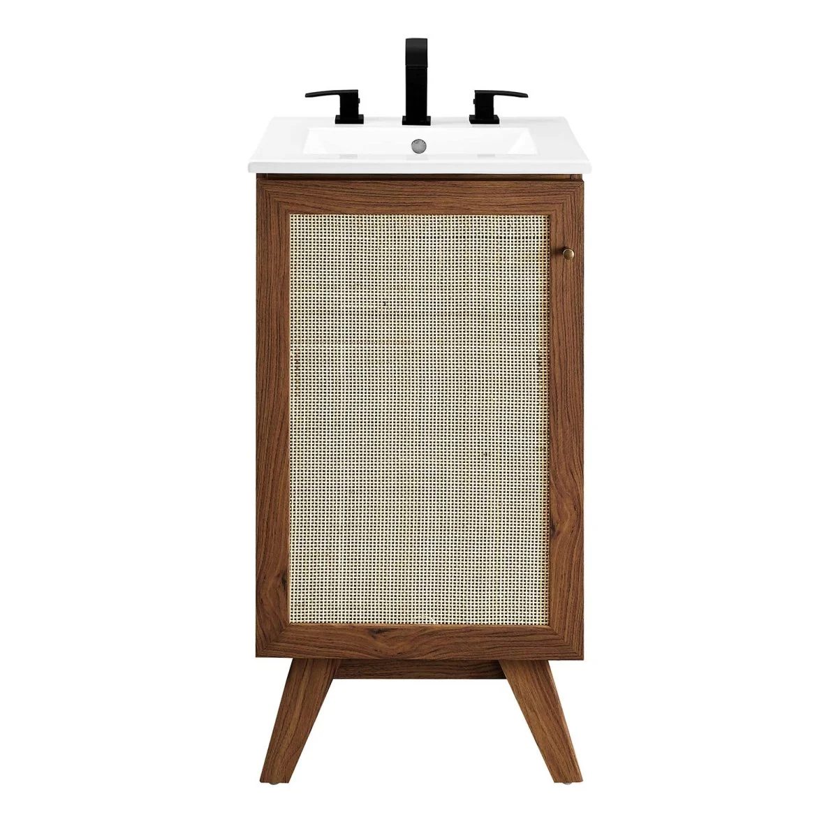 Rattan Weave Bathroom Vanity with Sink — Stylish Woven Vanity for Modern Bathrooms - Image 9