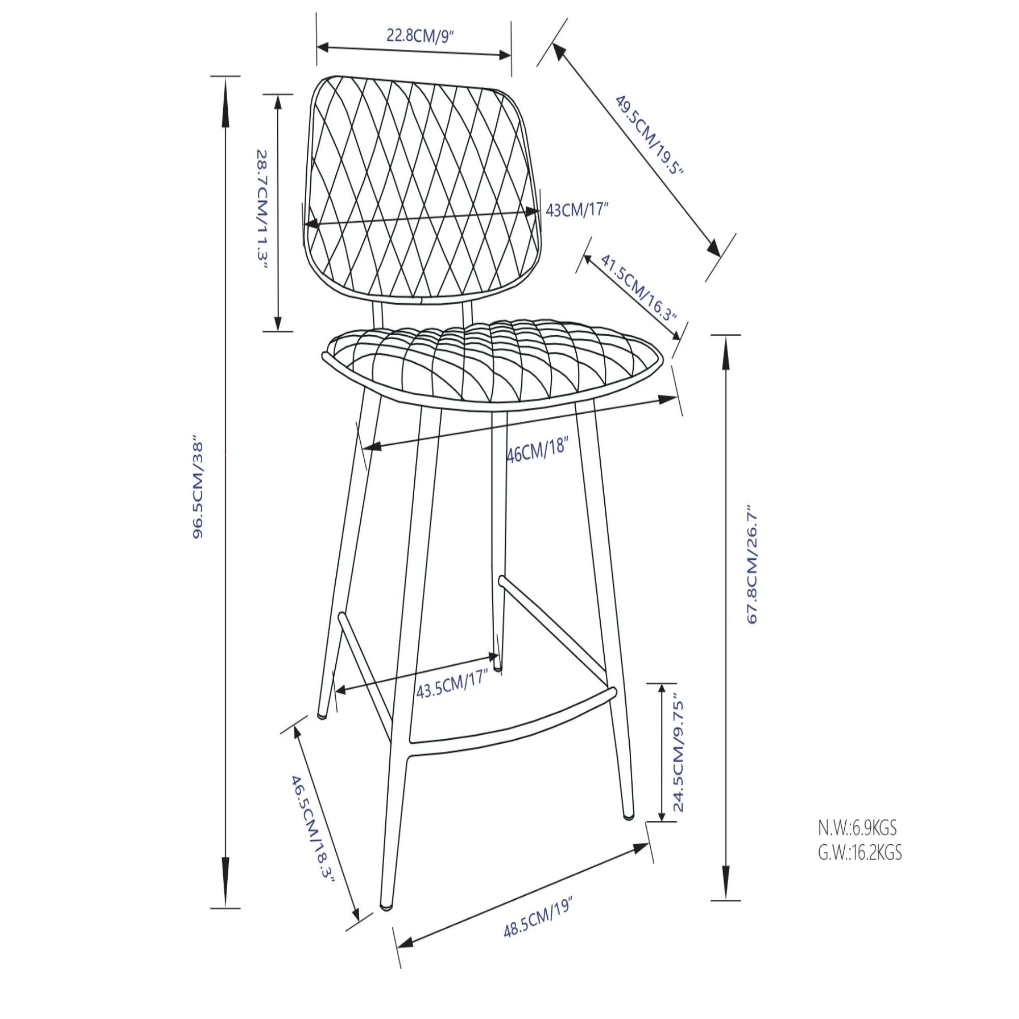 Raya - Upholstered Counter Height Stool (Set of 2) - Image 10