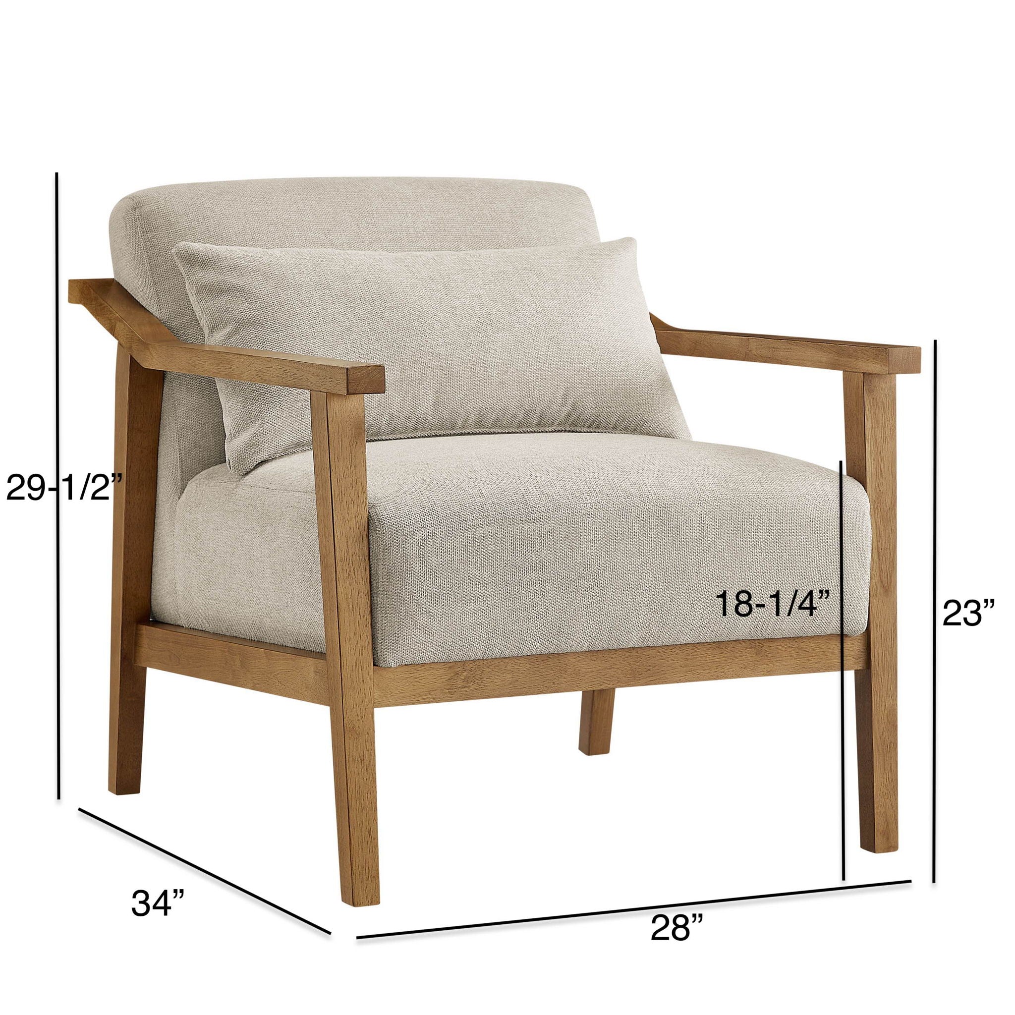Reagan - Arm Accent Chair With Lumbar Pillow - Image 18
