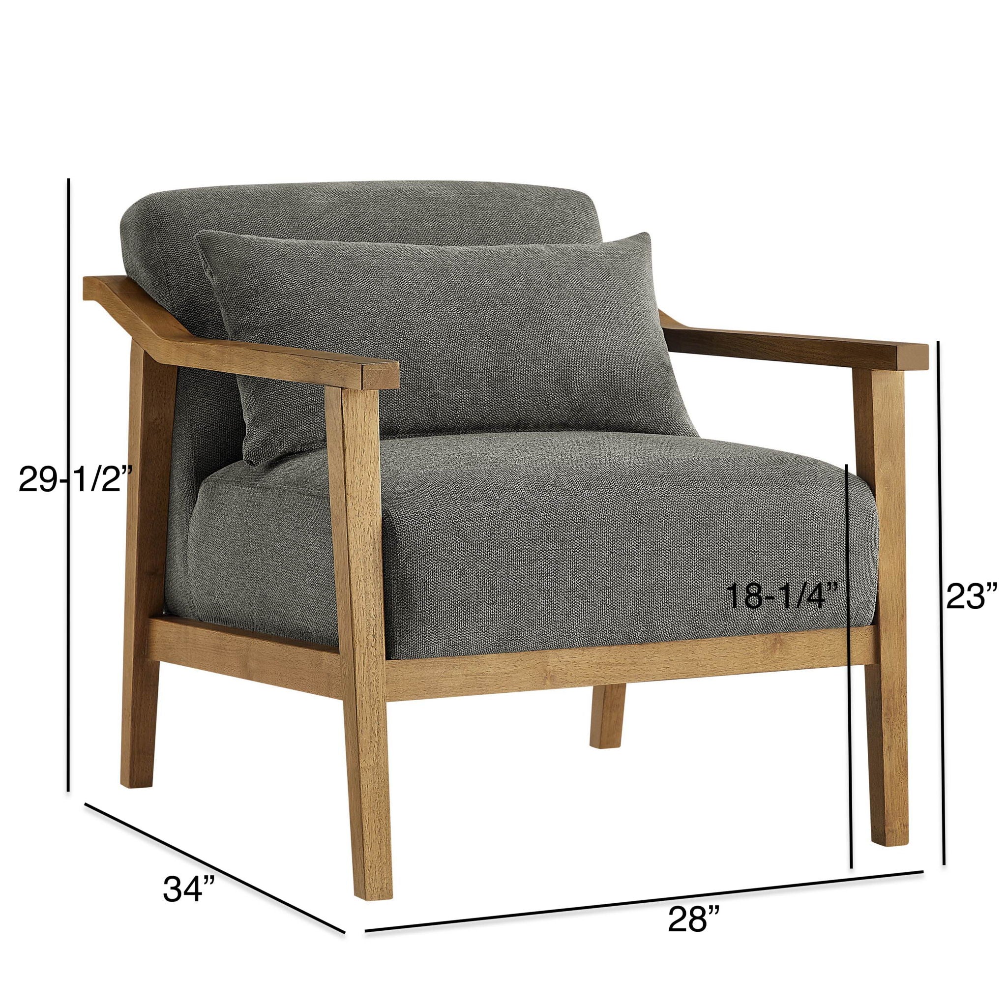 Reagan - Arm Accent Chair With Lumbar Pillow - Image 3