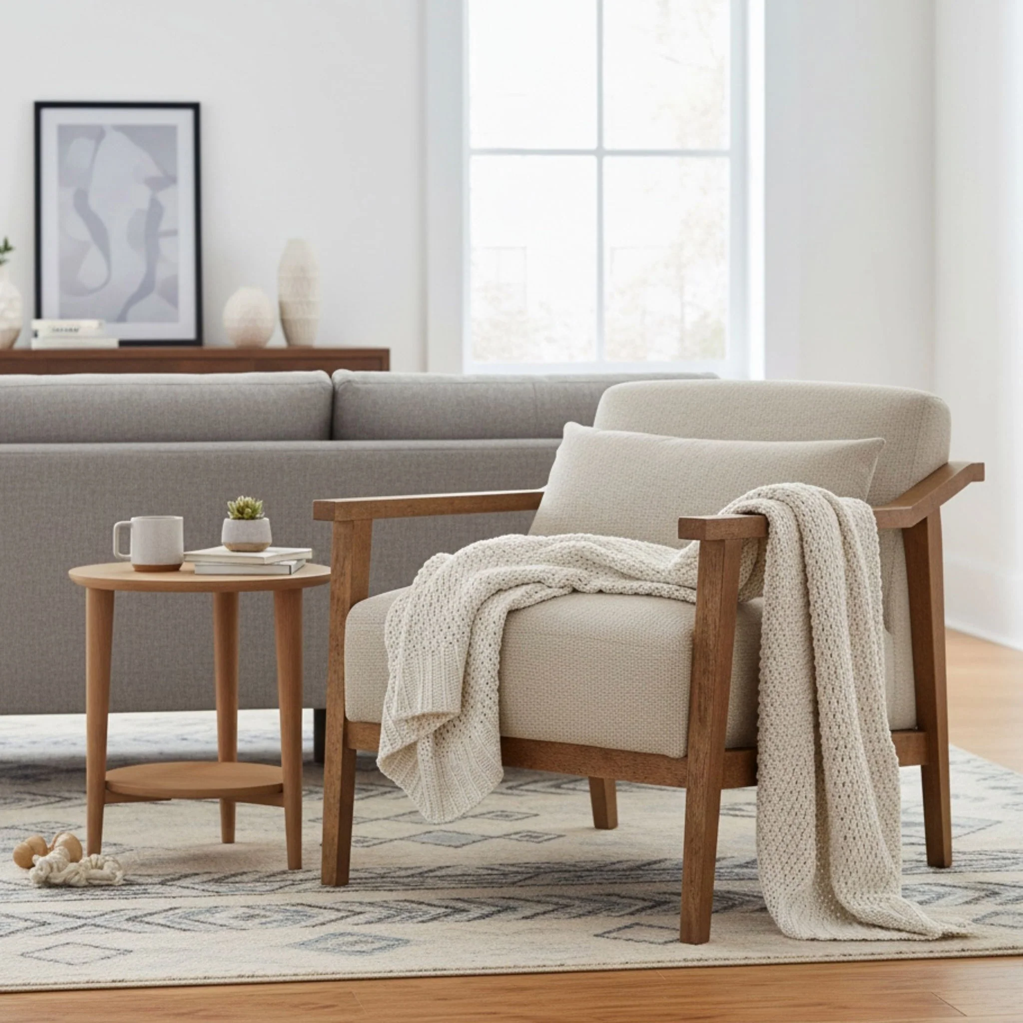 Reagan - Arm Accent Chair With Lumbar Pillow - Image 6