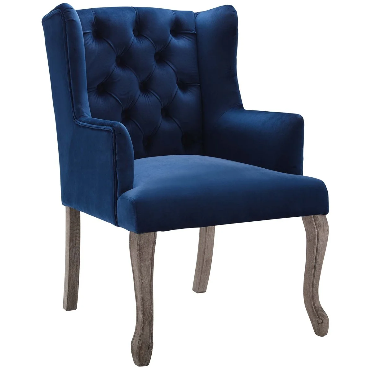 Realm French Vintage Performance Velvet Dining Armchair Set of 2 - Image 7