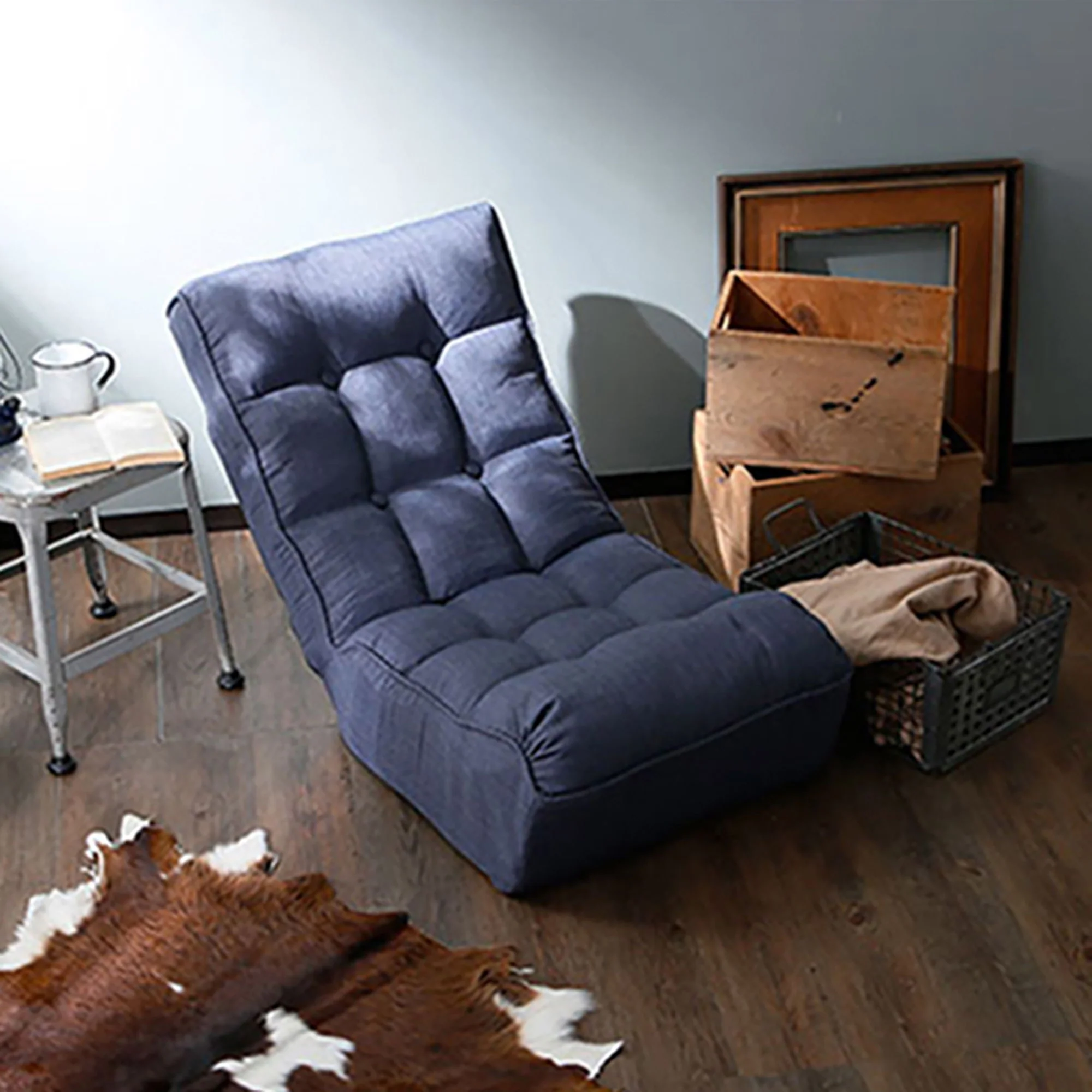 Reclining Japanese Chair Lazy Sofa Tatami Balcony Adjustable Chair - Image 16