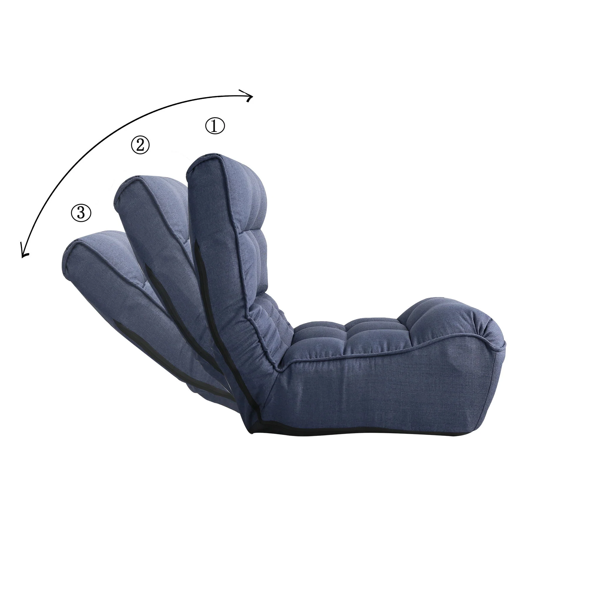 Reclining Japanese Chair Lazy Sofa Tatami Balcony Adjustable Chair - Image 23