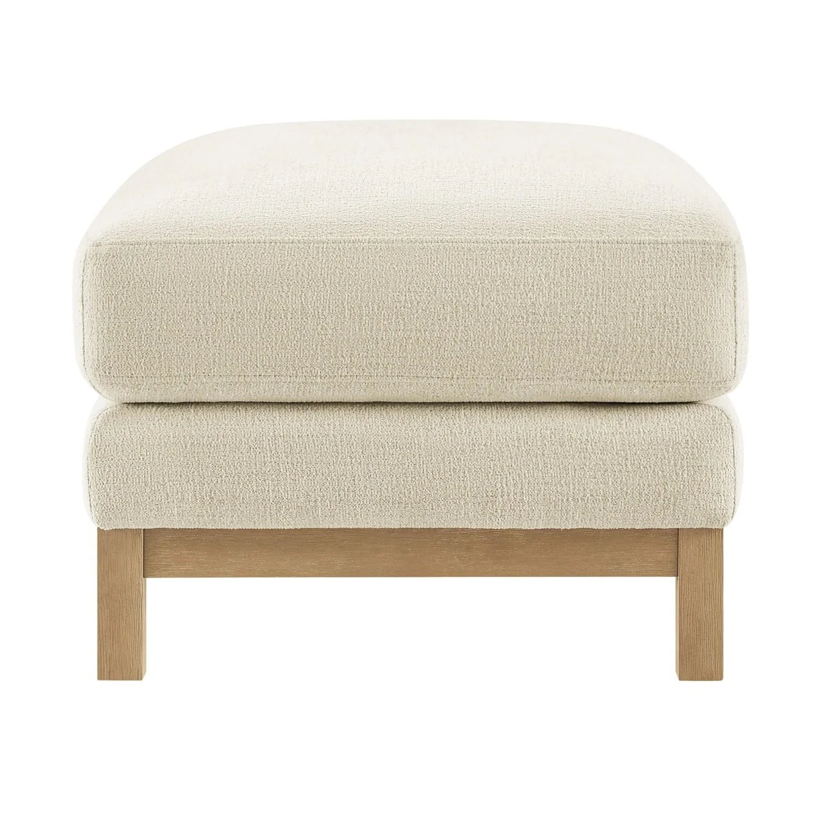 Rectangular Chenille Fabric Ottoman – Upholstered 36 Inch - Image 2