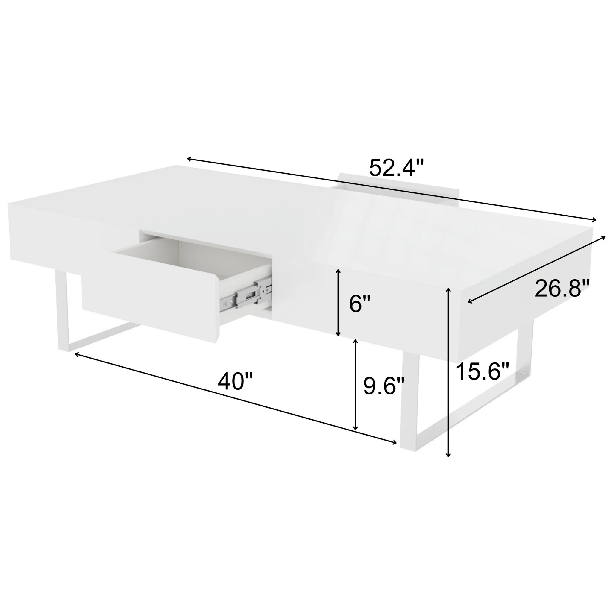 Rectangular Coffee Table With Hidden Storage - Image 12