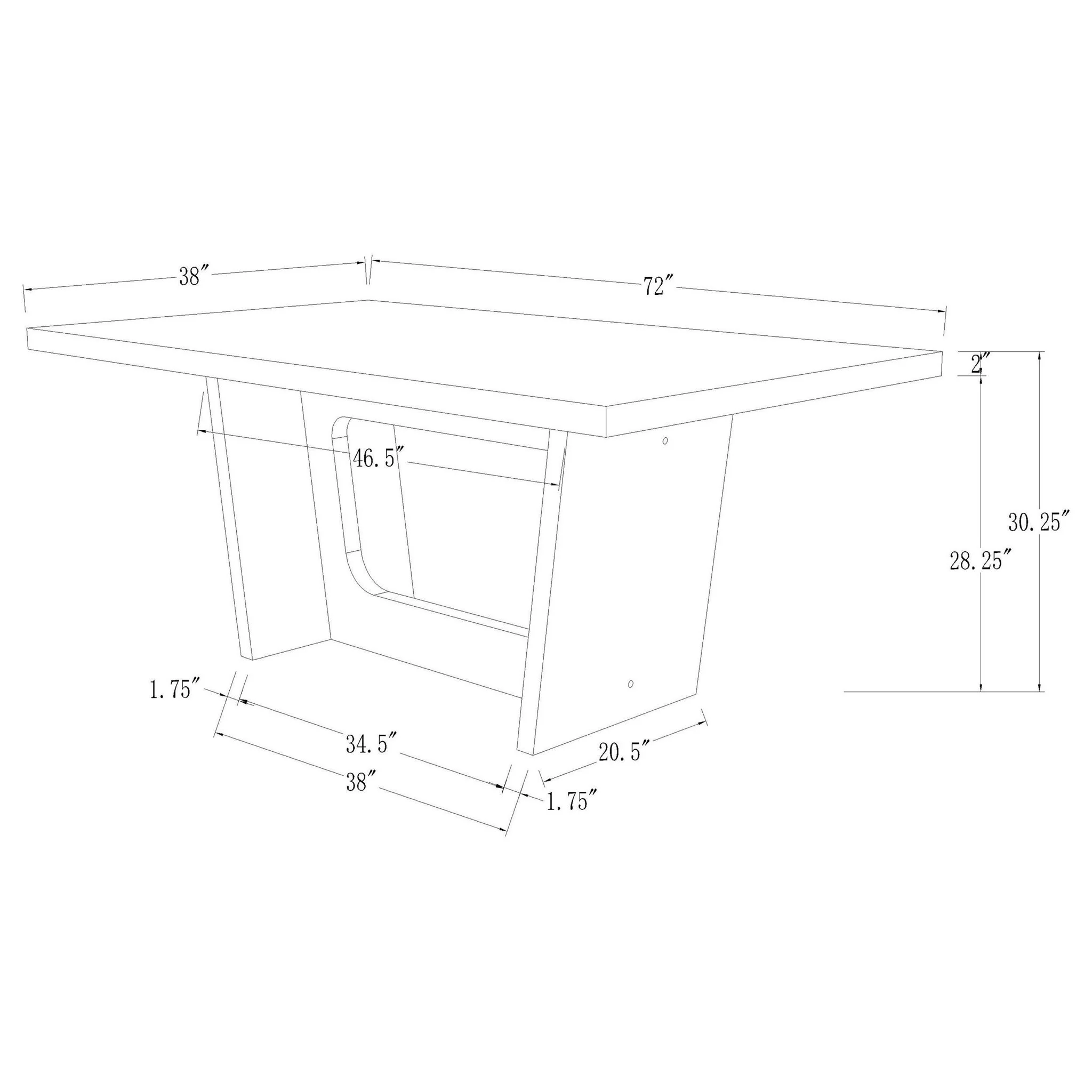 Rectangular Dining Table Set With Chairs - Image 7