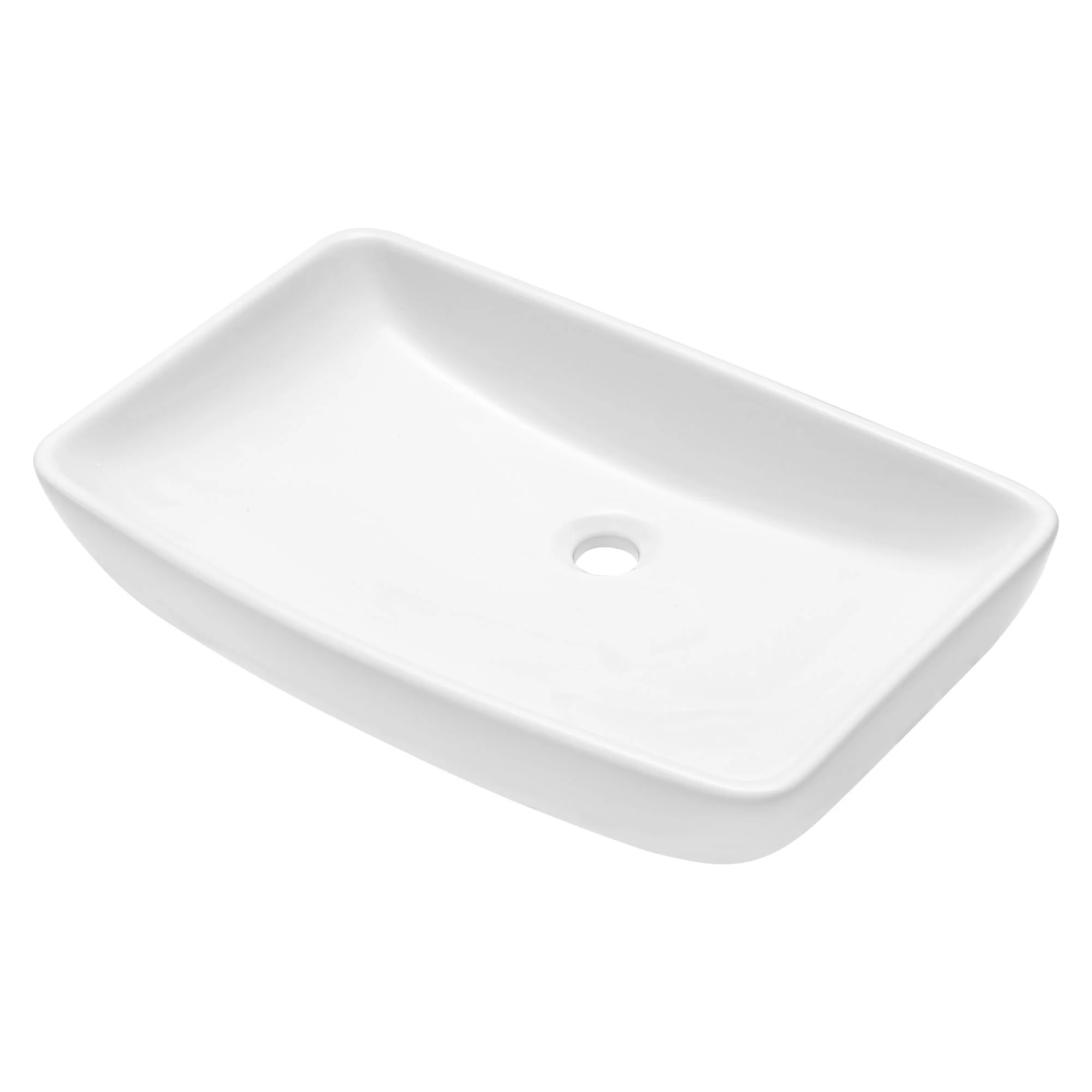 Rectangular Vessel Bathroom Sink - White - Image 3