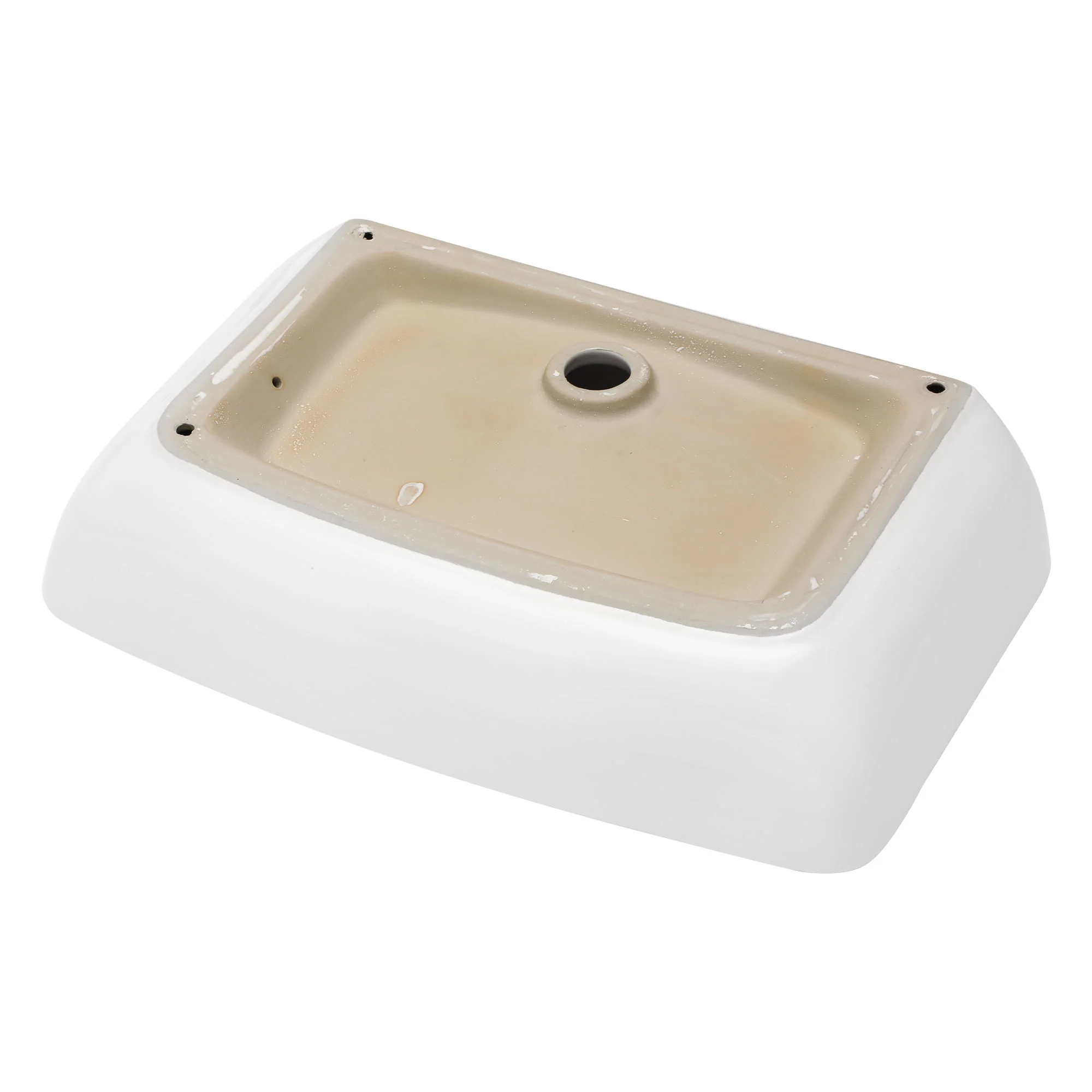 Rectangular Vessel Bathroom Sink - White - Image 6