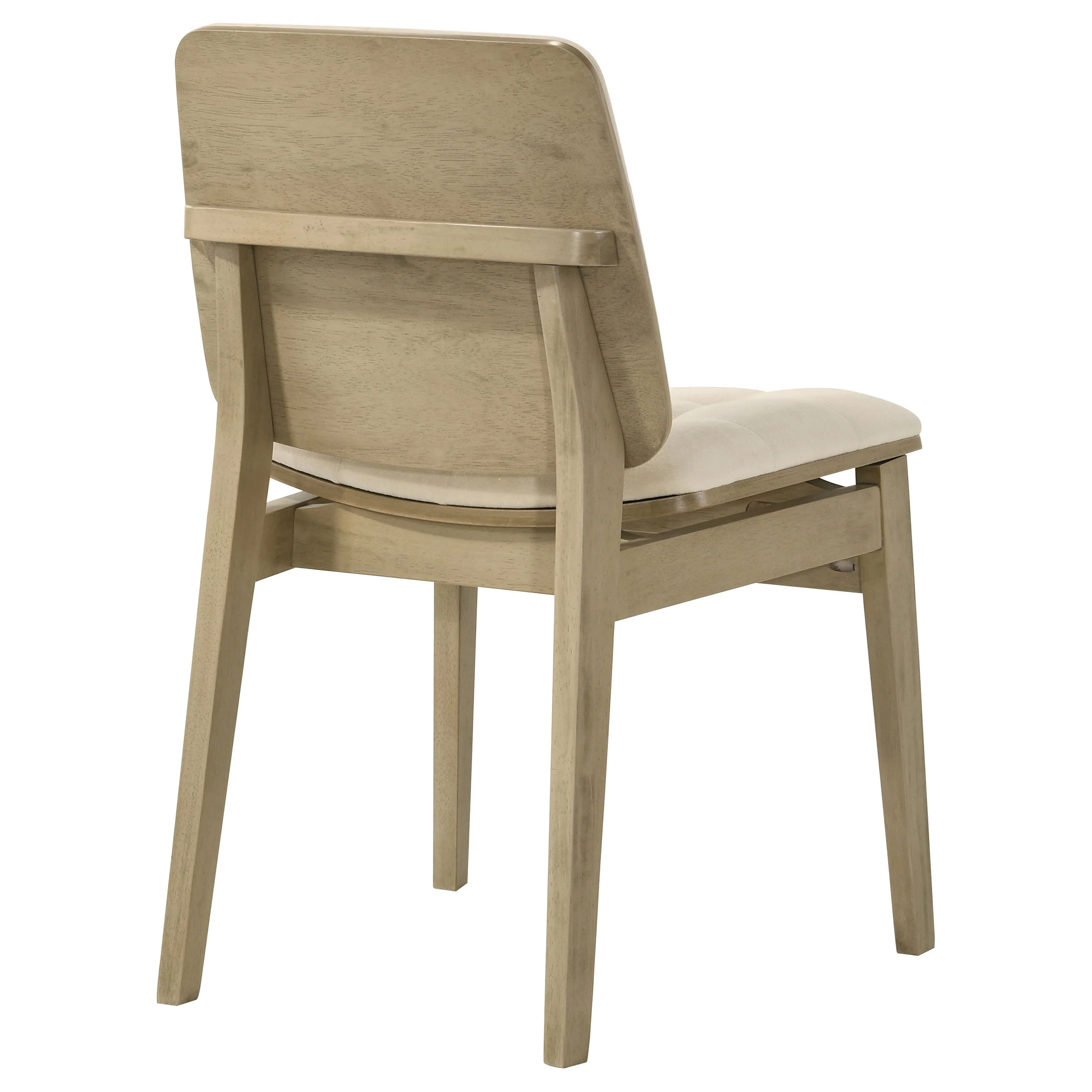 Redbridge Velvet Side Chair - Cream and Natural Oak (Set of 2) - Image 10