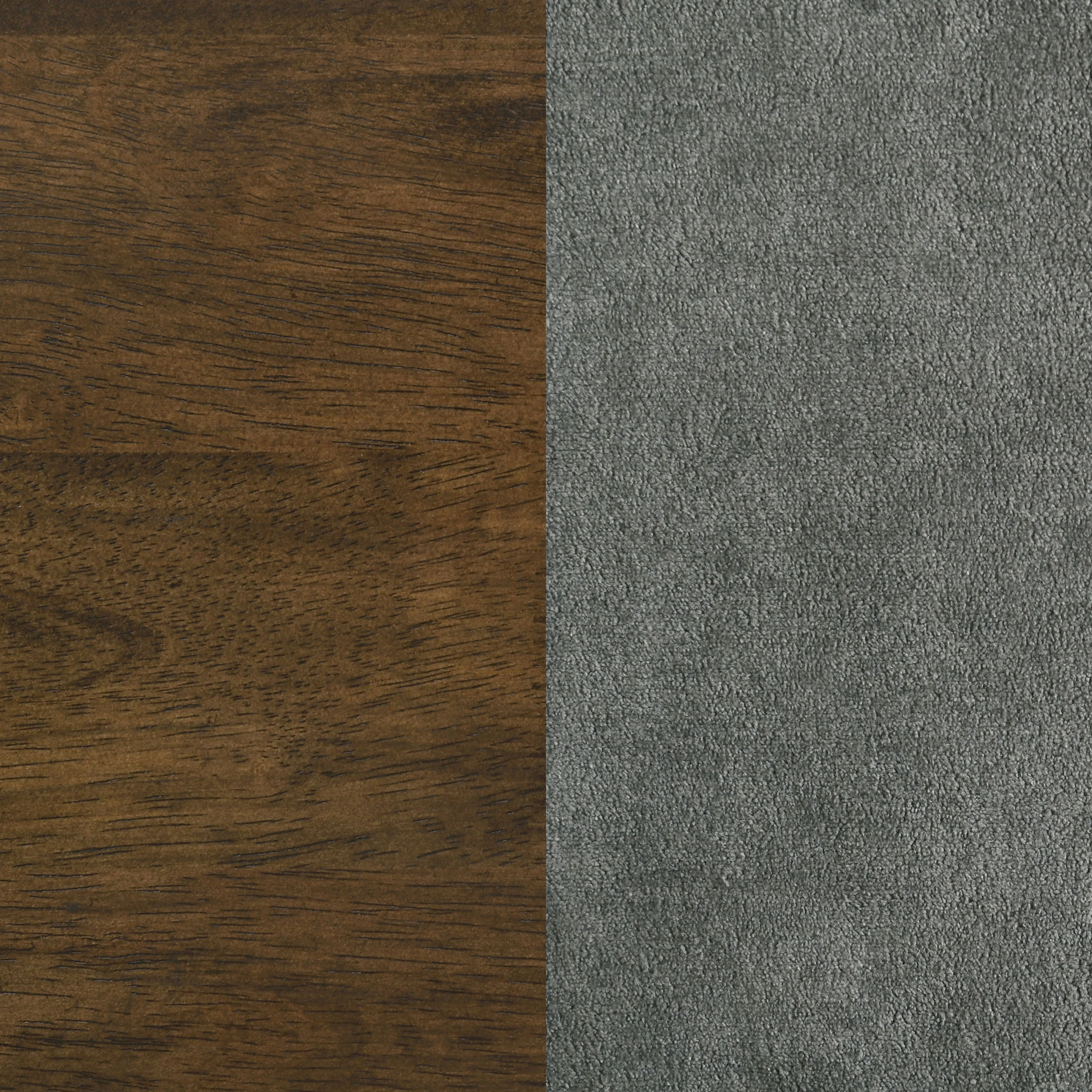 Redbridge Velvet Side Chair, Grey and Walnut (Set of 2) - Image 11