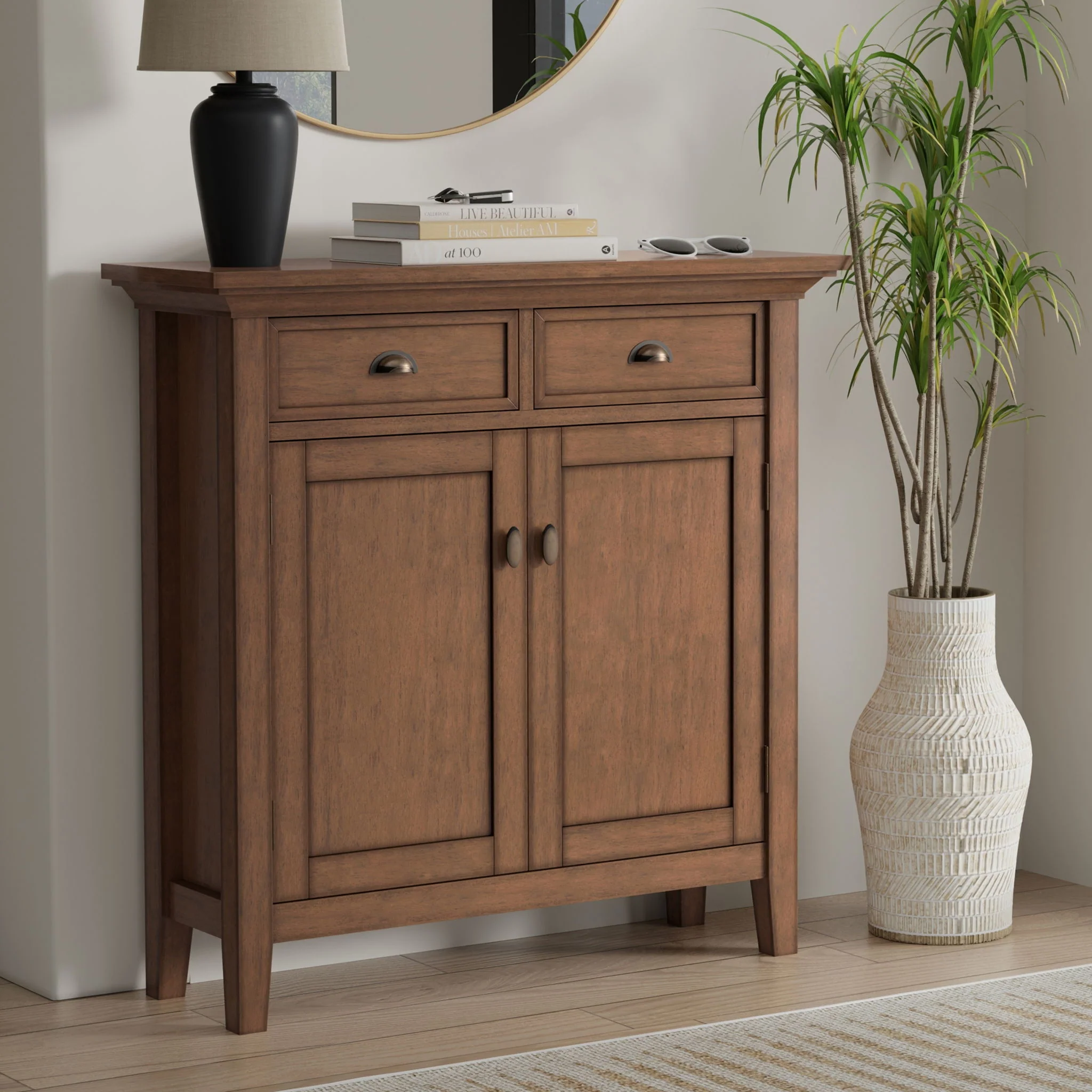 Redmond - Entryway Cabinet With Adjustable Shelves And Drawers - Brown - Image 6